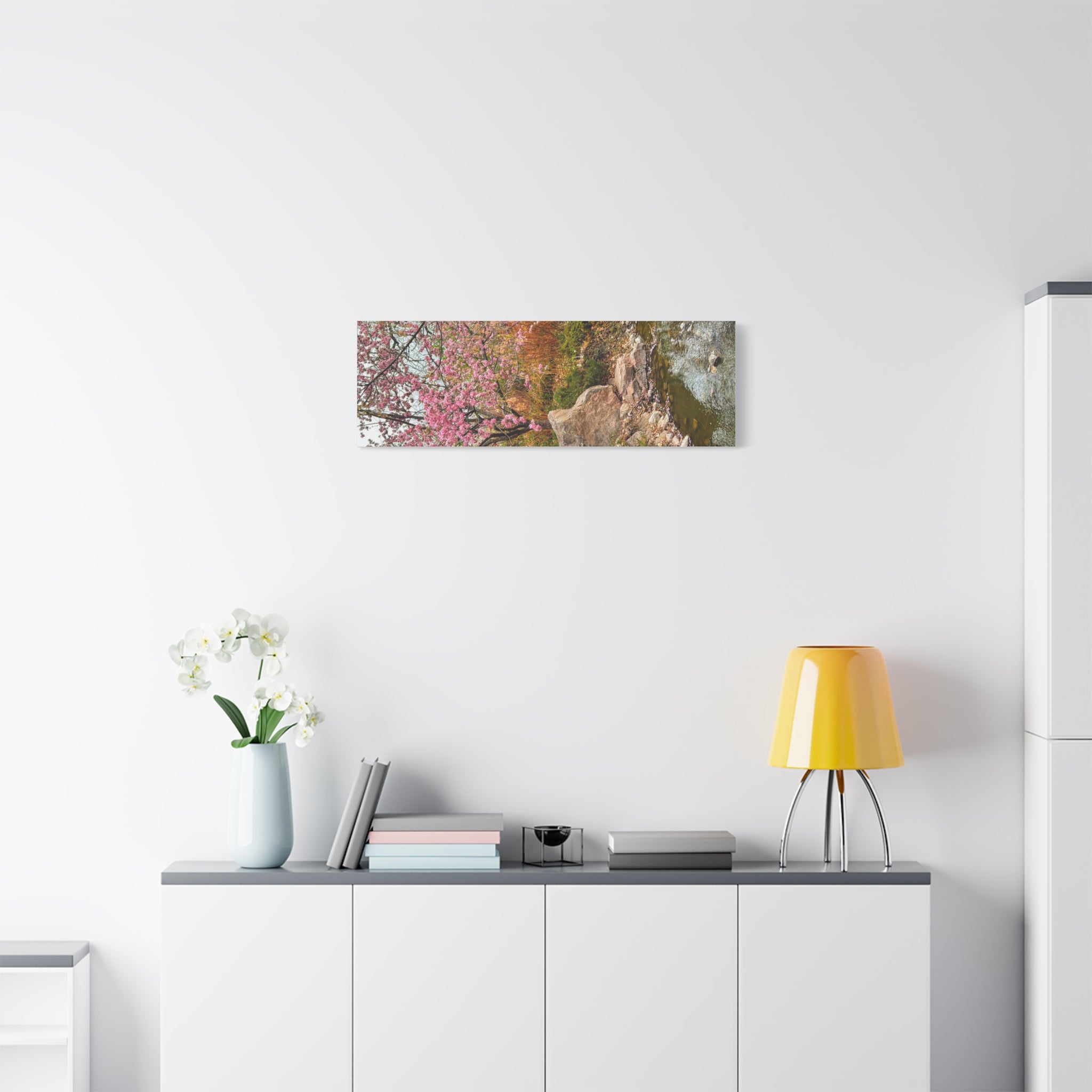 Blossoming Serenity Canvas Print, Floral Wall Art, Nature Decor, Home Aesthetic, Gift Idea for Garden Lovers, Spring Decor