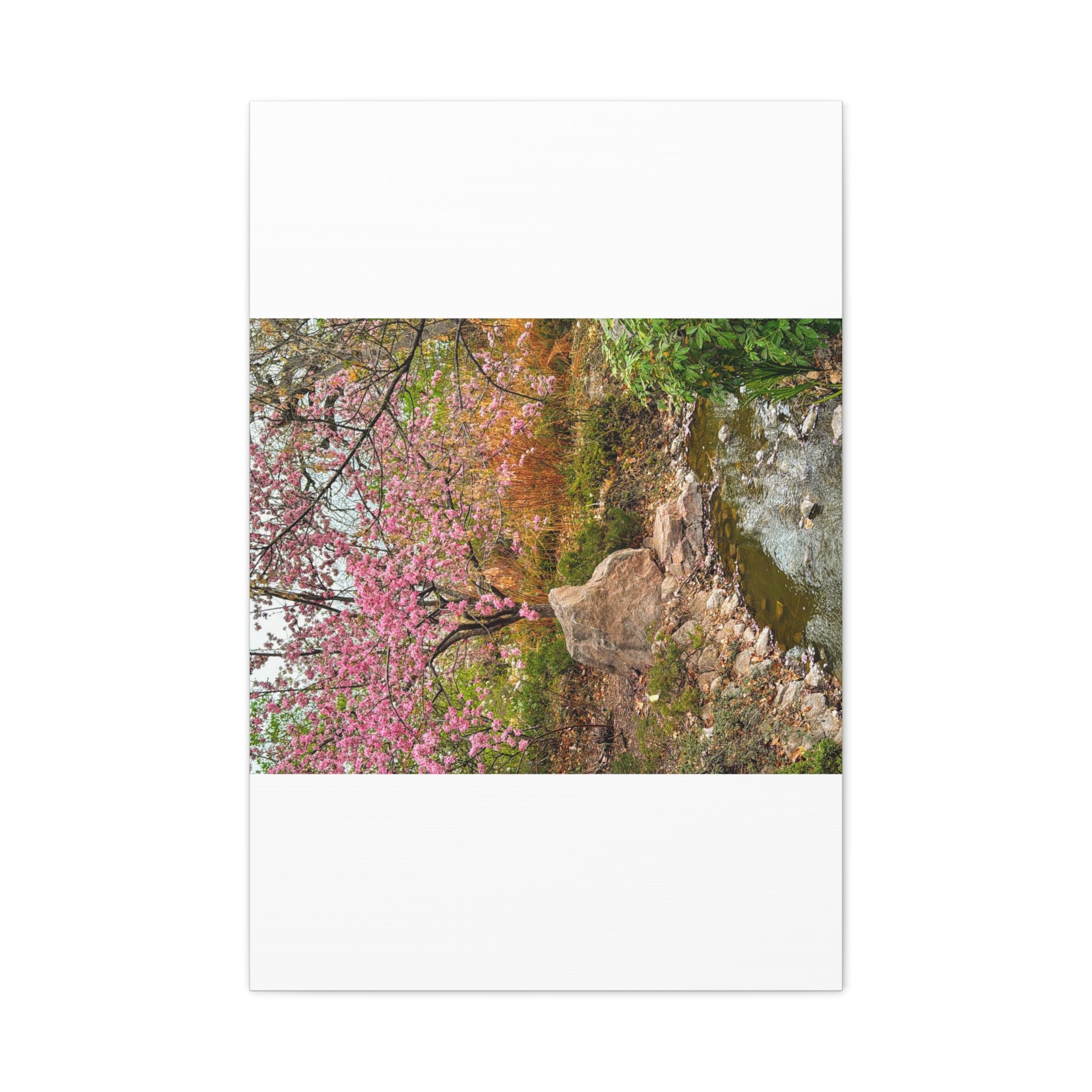 Blossoming Serenity Canvas Print, Floral Wall Art, Nature Decor, Home Aesthetic, Gift Idea for Garden Lovers, Spring Decor