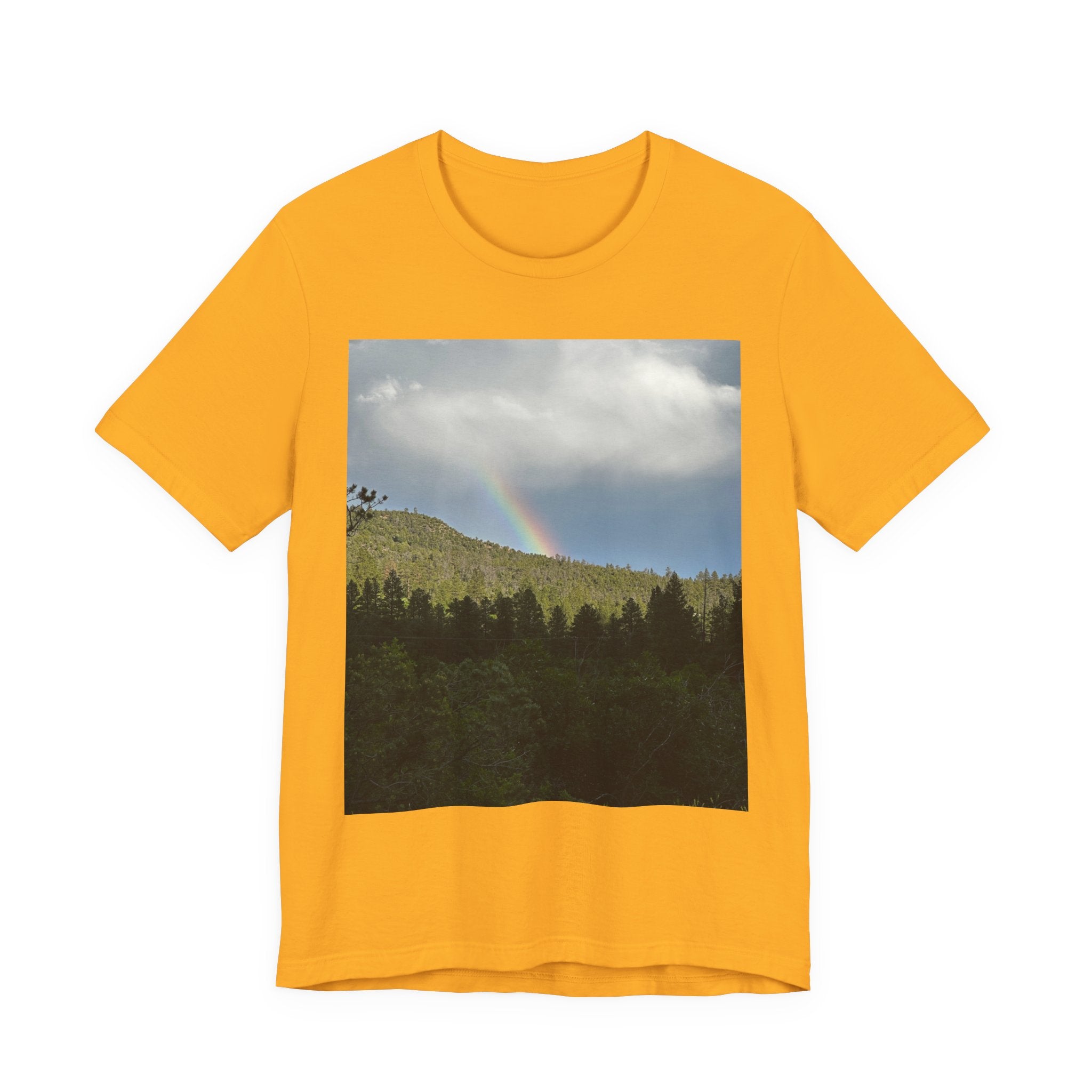 Rainbow Mountain Unisex Tee | Nature Lover Gift, Outdoor Adventure Wear, Cozy Casual Style, Cool Nature Shirt, Summer Tee