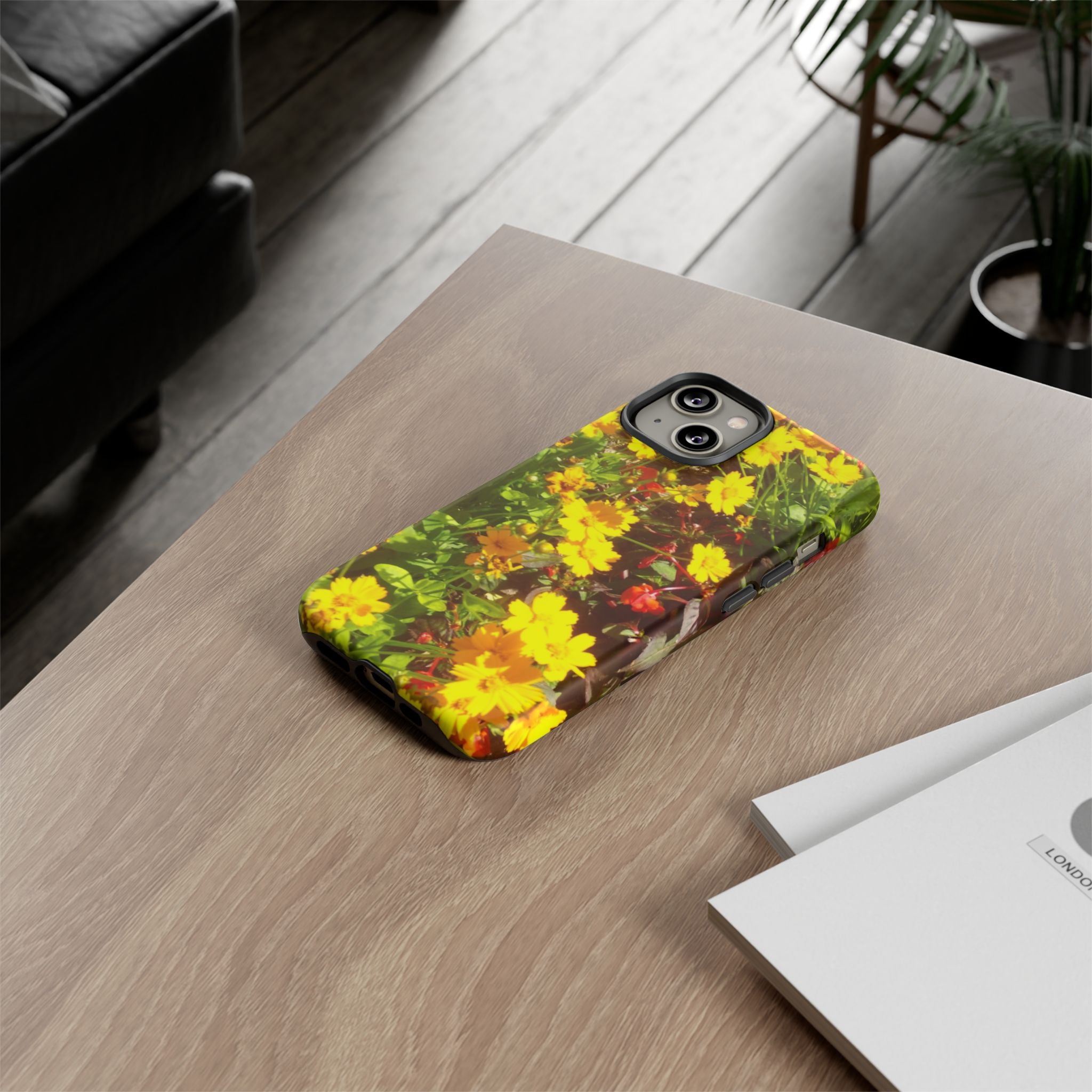 Floral Phone Case - Tough Cases with Vibrant Yellow Flowers, Protective Floral Cover, Spring Decor, Gift Idea for Nature Lovers, [...]