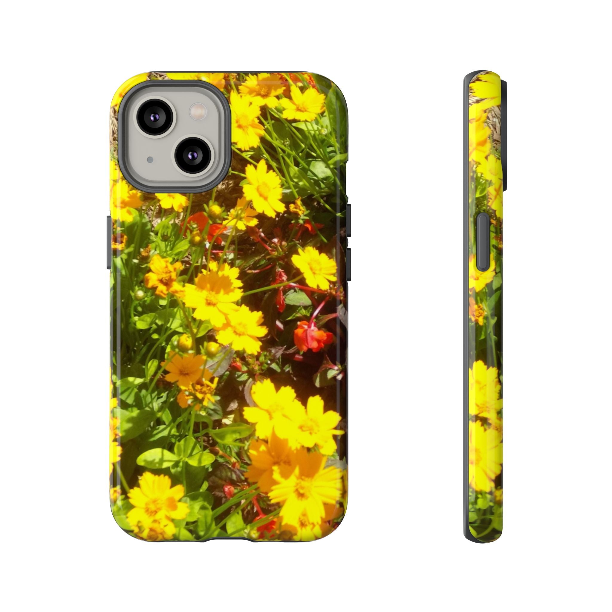 Floral Phone Case - Tough Cases with Vibrant Yellow Flowers, Protective Floral Cover, Spring Decor, Gift Idea for Nature Lovers, [...]