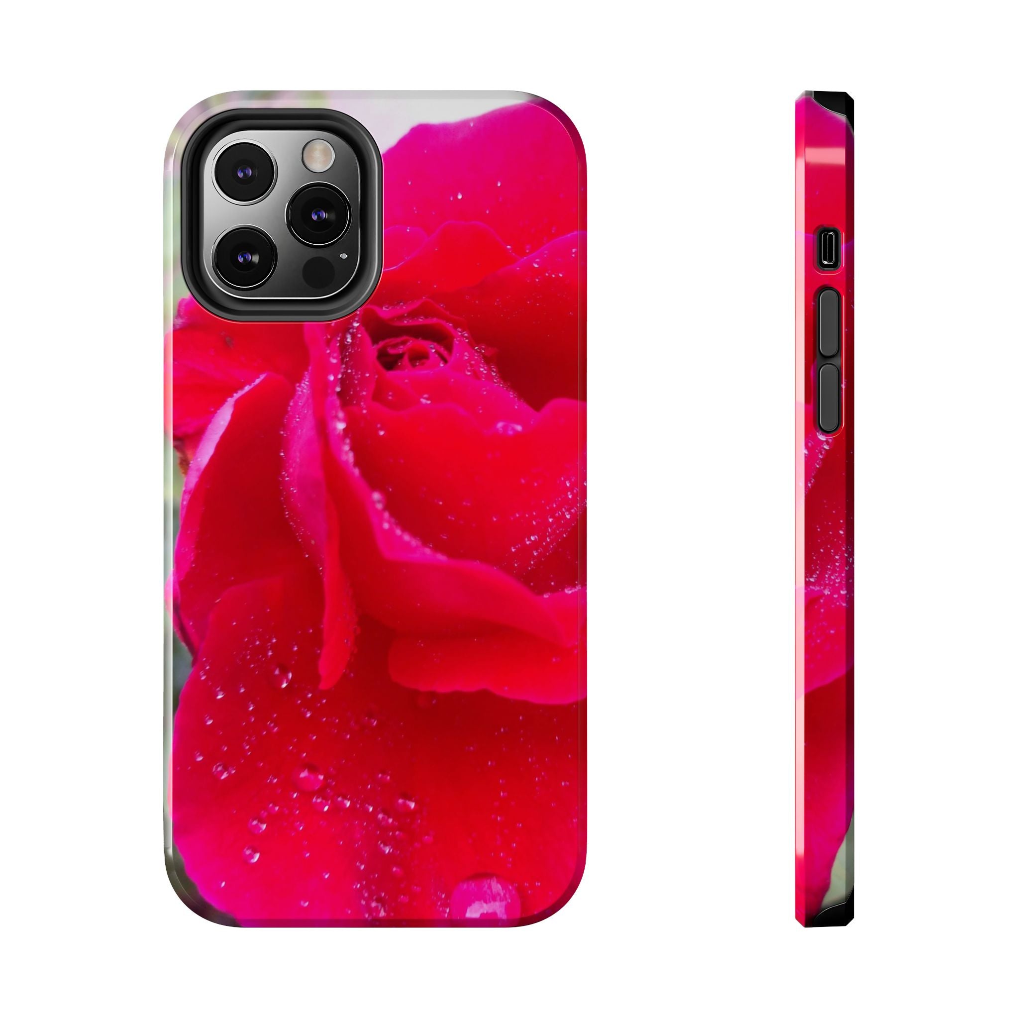Flower Print Tough Phone Cases, Floral iPhone Case, Durable Mobile Covers, Unique Gift for Her, Birthday Present, Rose Design