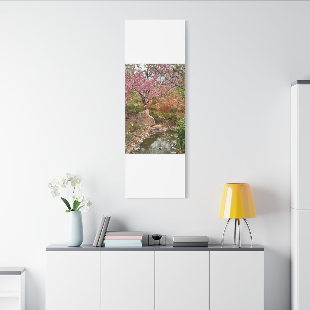 Canvas Wall Art, Pink Blossom Landscape Decor, Nature Photograph, Floral Print, Spring Home Decor, Gift for Nature Lovers