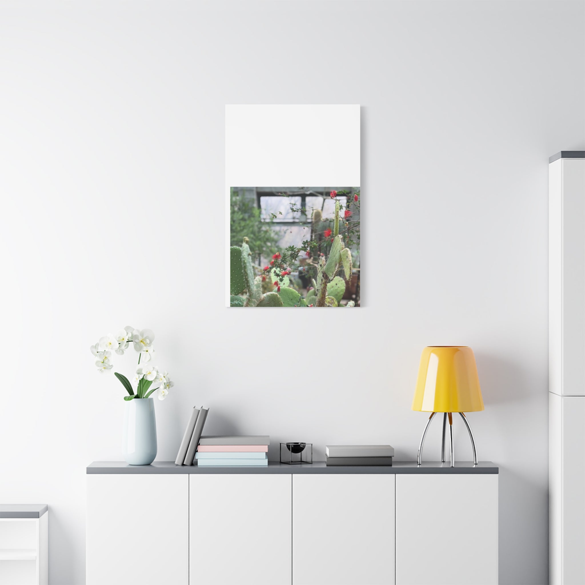 Cactus Wall Art Print, Nature Home Decor, Bohemian Style Artwork, Botanical Gift, Succulent Canvas