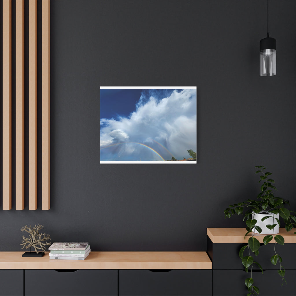 Rainbow Cloud Art Canvas Print, Stretched Wall Decor, Home/Office Art, Gift for Nature Lovers, Gallery Wall Accent