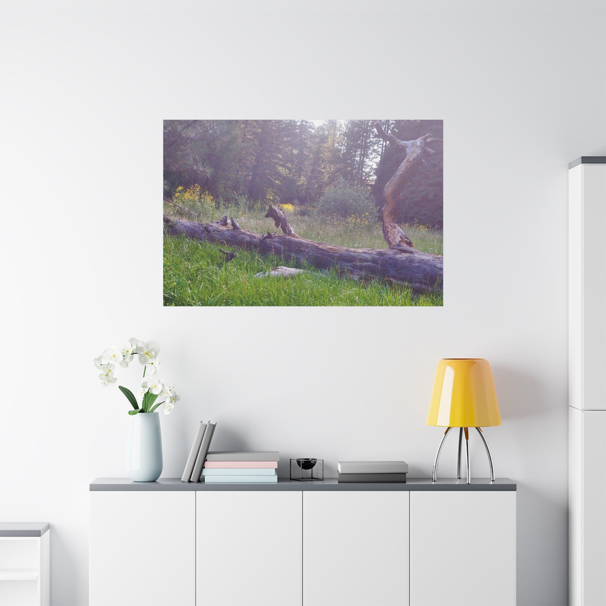 Matte Canvas Wall Art - Serene Nature Scene, Perfect for Home Decor, Gift for Nature Lovers, Office Wall Decoration, Rustic Art Print