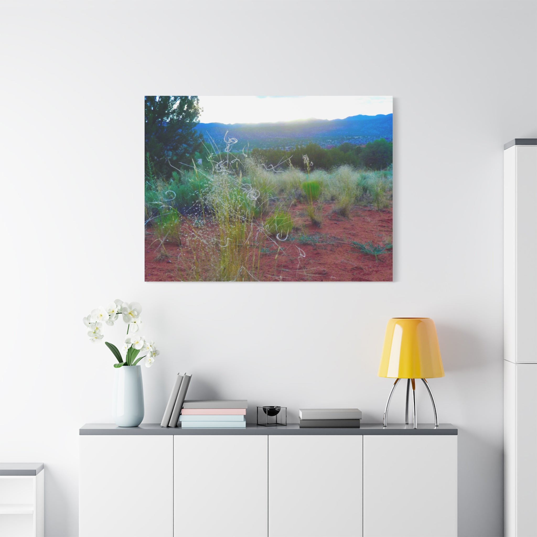 Stretched Canvas Art Print, Nature Wall Decor, Boho Home Decor, Rustic Landscape Art, Gift for Nature Lovers