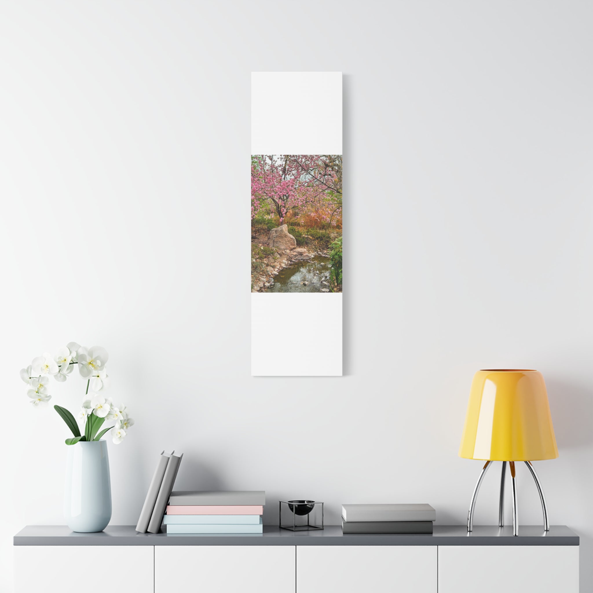 Canvas Wall Art, Pink Blossom Landscape Decor, Nature Photograph, Floral Print, Spring Home Decor, Gift for Nature Lovers