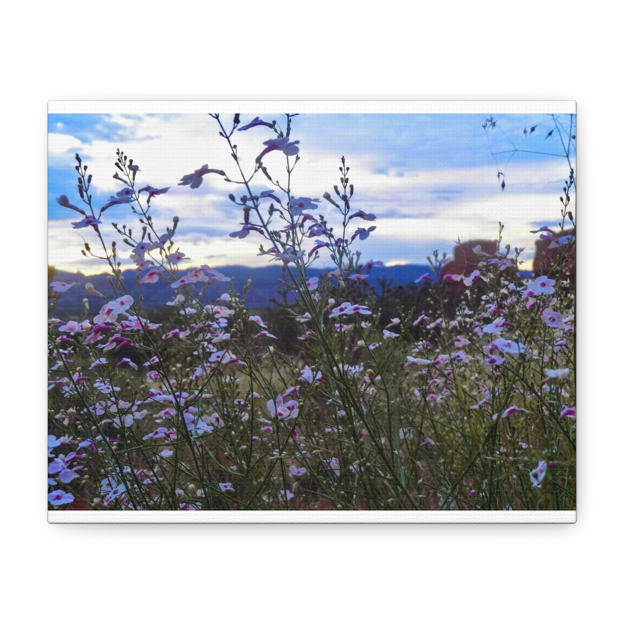 Floral Wall Art Canvas, Nature-Inspired Home Decor, Flower Print, Rustic Living Room, Gift for Gardeners, Boho Wall Art