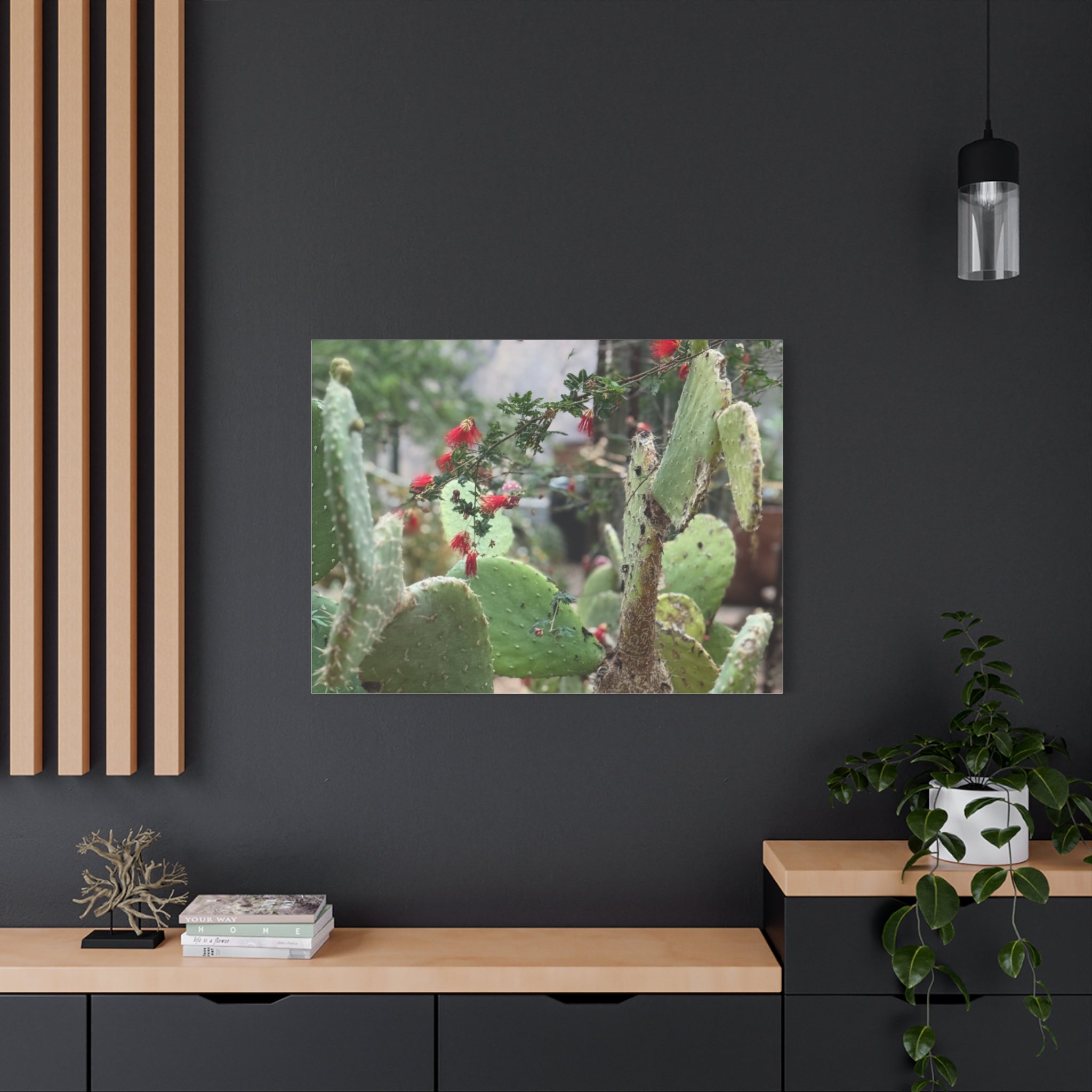Cactus Artwork Print, Botanical Wall Decor, Succulent Canvas, Nature Lover Gift, Home Decoration