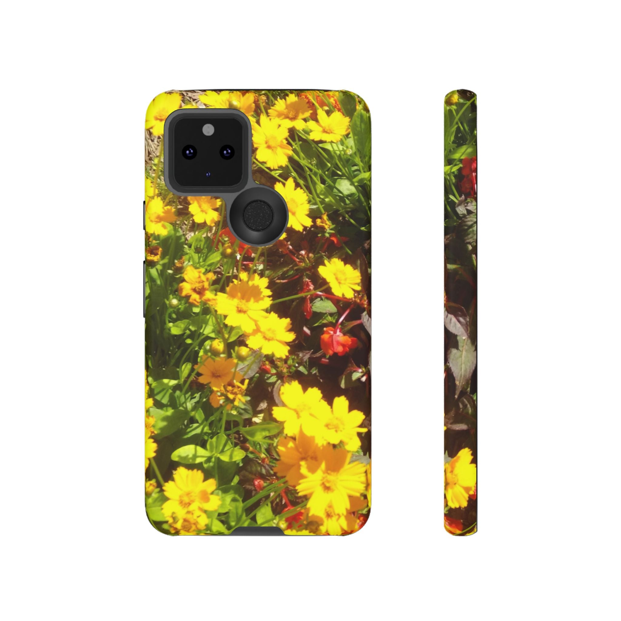 Floral Phone Case - Tough Cases with Vibrant Yellow Flowers, Protective Floral Cover, Spring Decor, Gift Idea for Nature Lovers, [...]