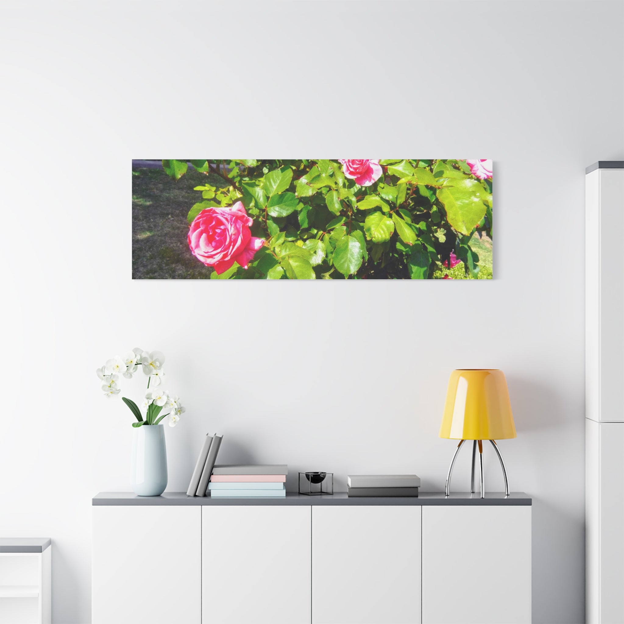 Floral Canvas Wall Art, Pink Rose Decor, Home Gallery Piece, Flower Photography, Garden Wall Decor, Floral Print
