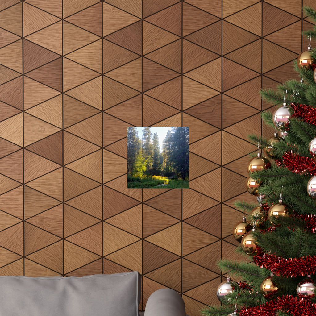 Serene Nature Poster, Wall Art Print, Forest Decor, Botanical Photography, Home Office Artwork