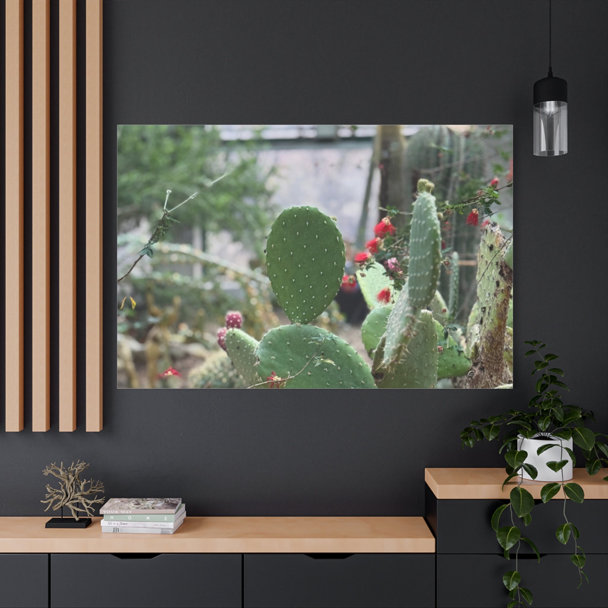 Cactus Matte Canvas Wall Art, Nature Decor, Southwestern Room Design, Green Plant Prints, Home and Office Wall Decor