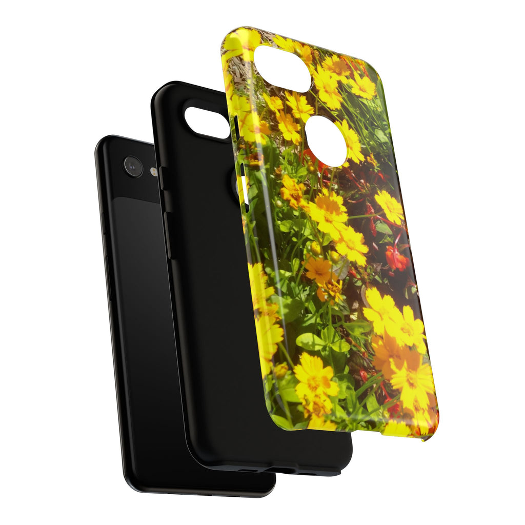 Floral Phone Case - Tough Cases with Vibrant Yellow Flowers, Protective Floral Cover, Spring Decor, Gift Idea for Nature Lovers, [...]
