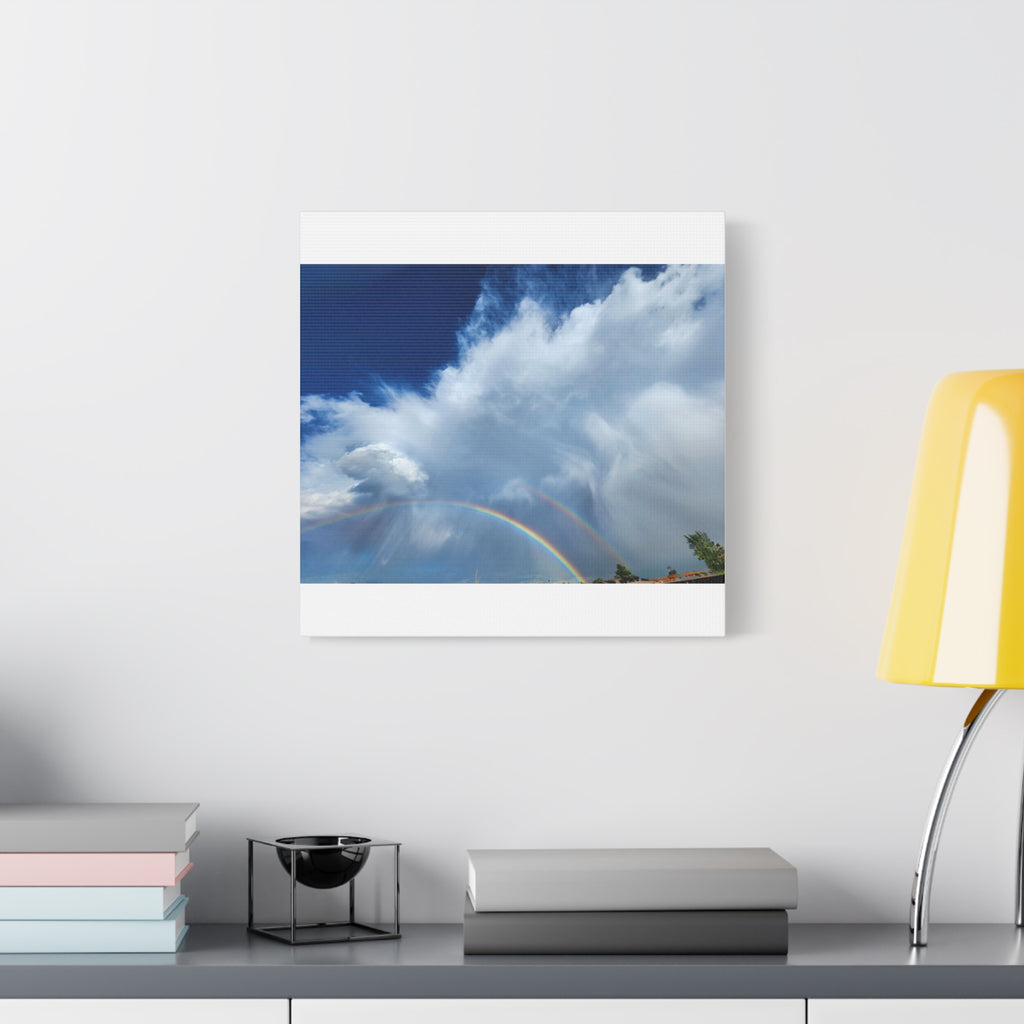 Rainbow Cloud Art Canvas Print, Stretched Wall Decor, Home/Office Art, Gift for Nature Lovers, Gallery Wall Accent
