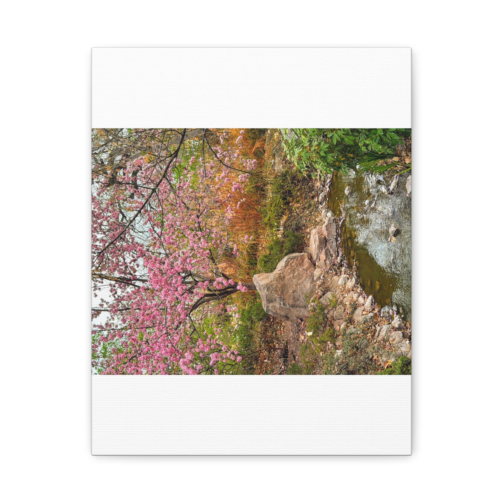 Blossoming Serenity Canvas Print, Floral Wall Art, Nature Decor, Home Aesthetic, Gift Idea for Garden Lovers, Spring Decor