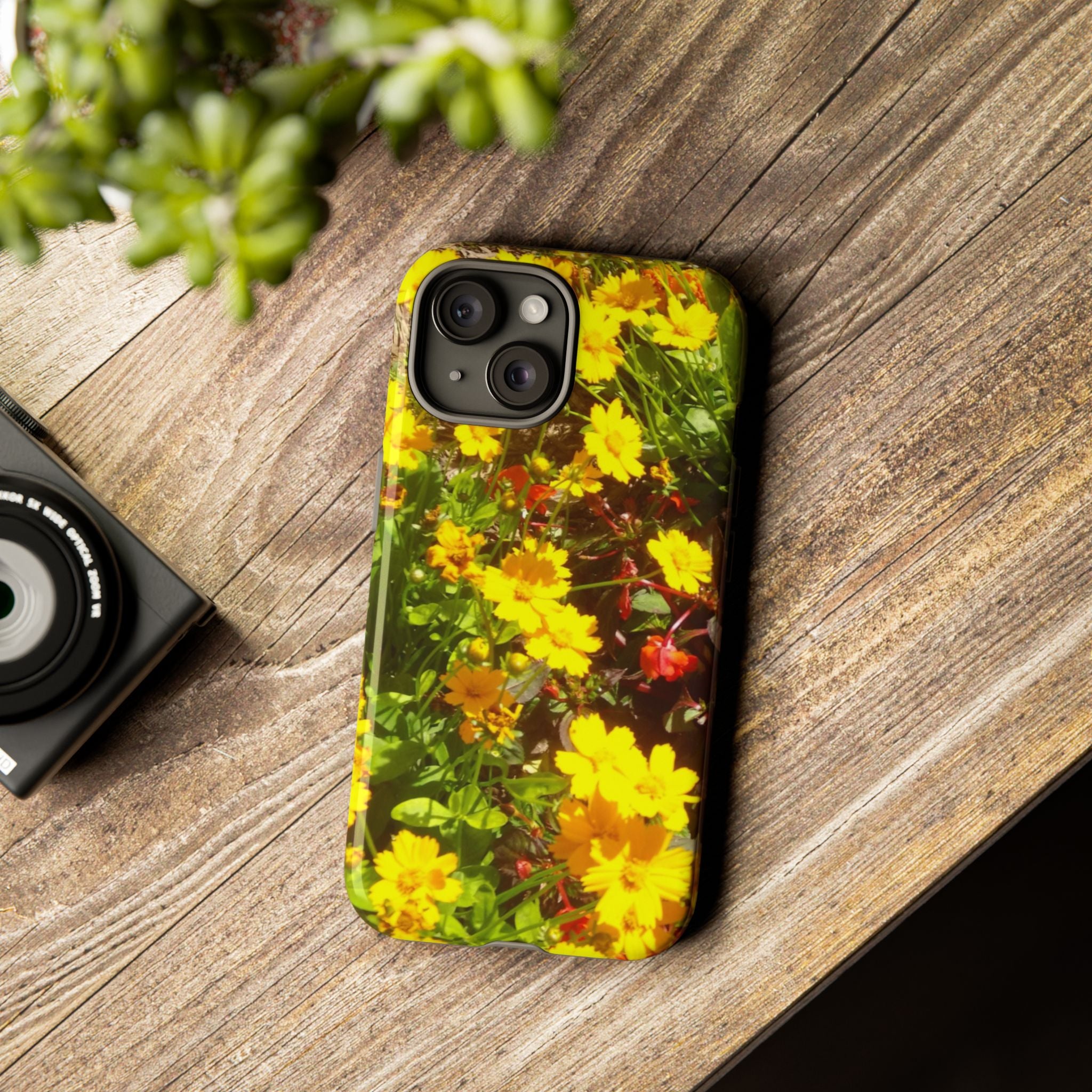 Floral Phone Case - Tough Cases with Vibrant Yellow Flowers, Protective Floral Cover, Spring Decor, Gift Idea for Nature Lovers, [...]