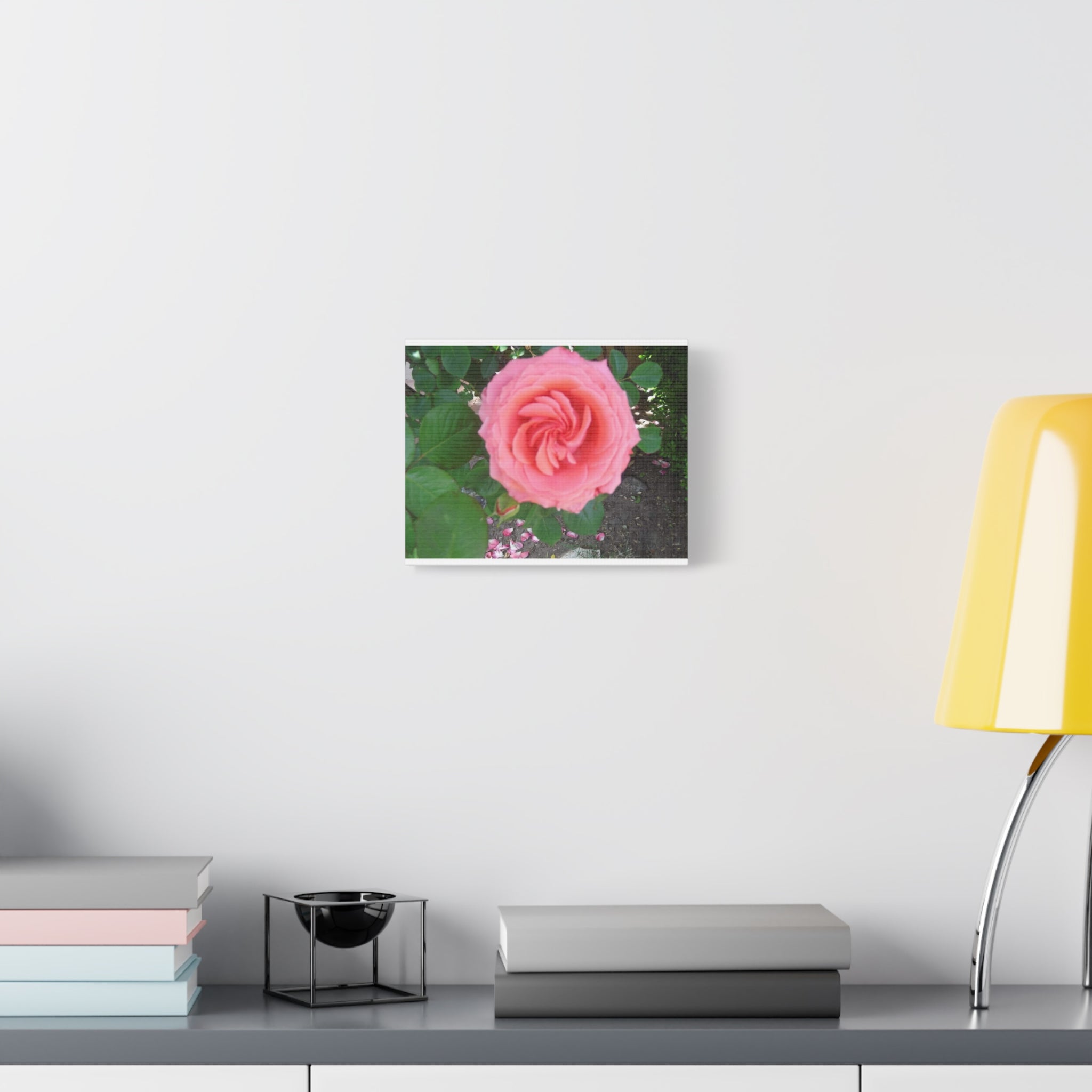Pink Rose Canvas Wall Art, Floral Decor for Home, Perfect Gift for Nature Lovers, Elegant Wall Hanging, Mother's Day Decoration