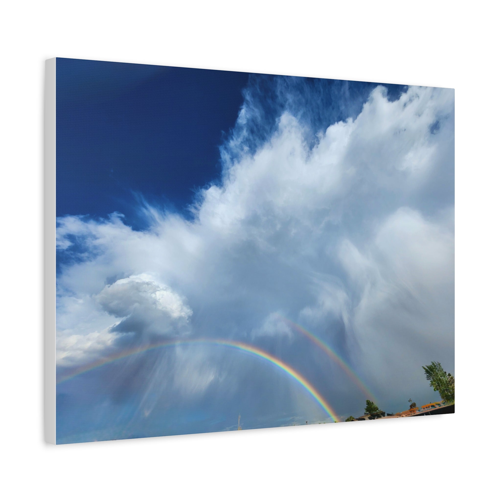 Rainbow Cloud Art Canvas Print, Stretched Wall Decor, Home/Office Art, Gift for Nature Lovers, Gallery Wall Accent