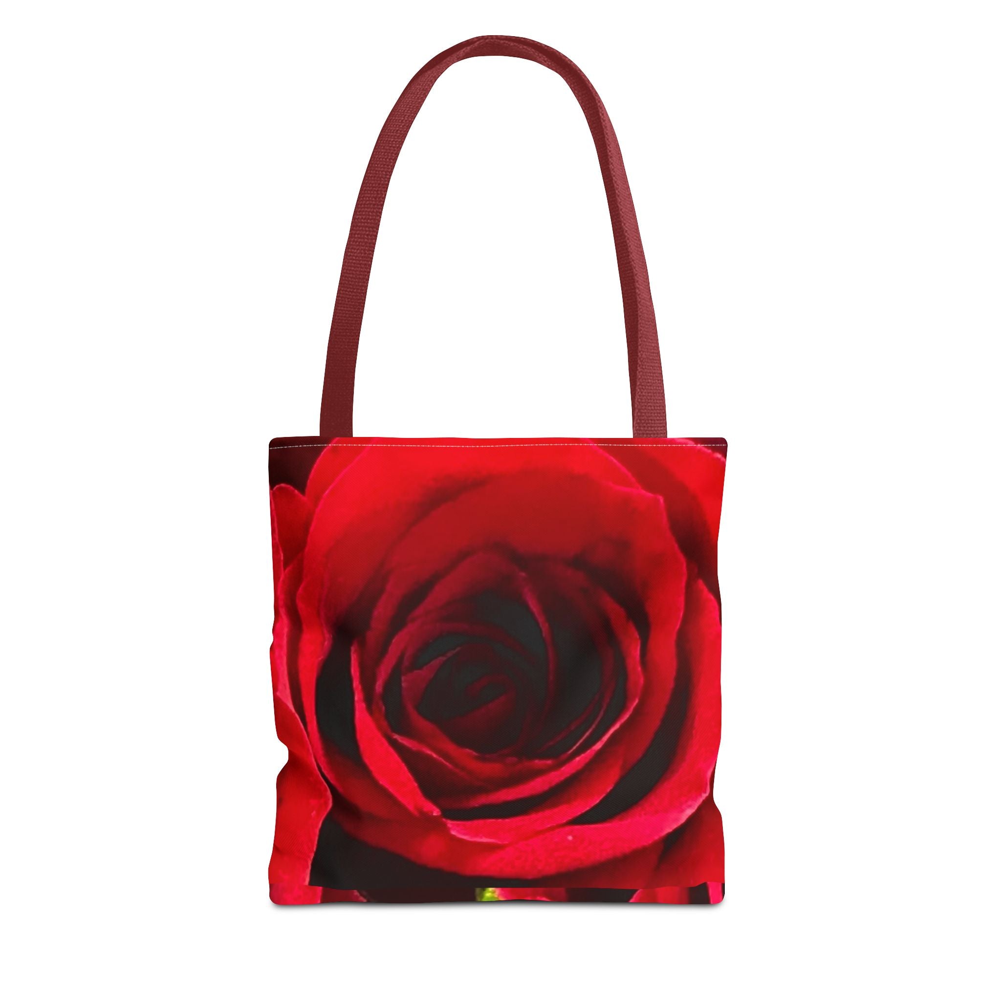 Romantic Floral Tote Bag, Stylish Grocery Bag, Perfect Gift for Mothers Day, Beach Tote, Everyday Use, AOP Red Rose Design