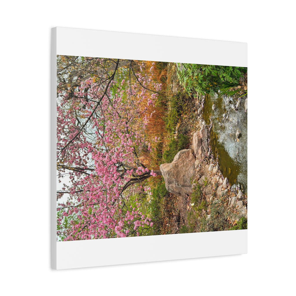 Blossoming Serenity Canvas Print, Floral Wall Art, Nature Decor, Home Aesthetic, Gift Idea for Garden Lovers, Spring Decor