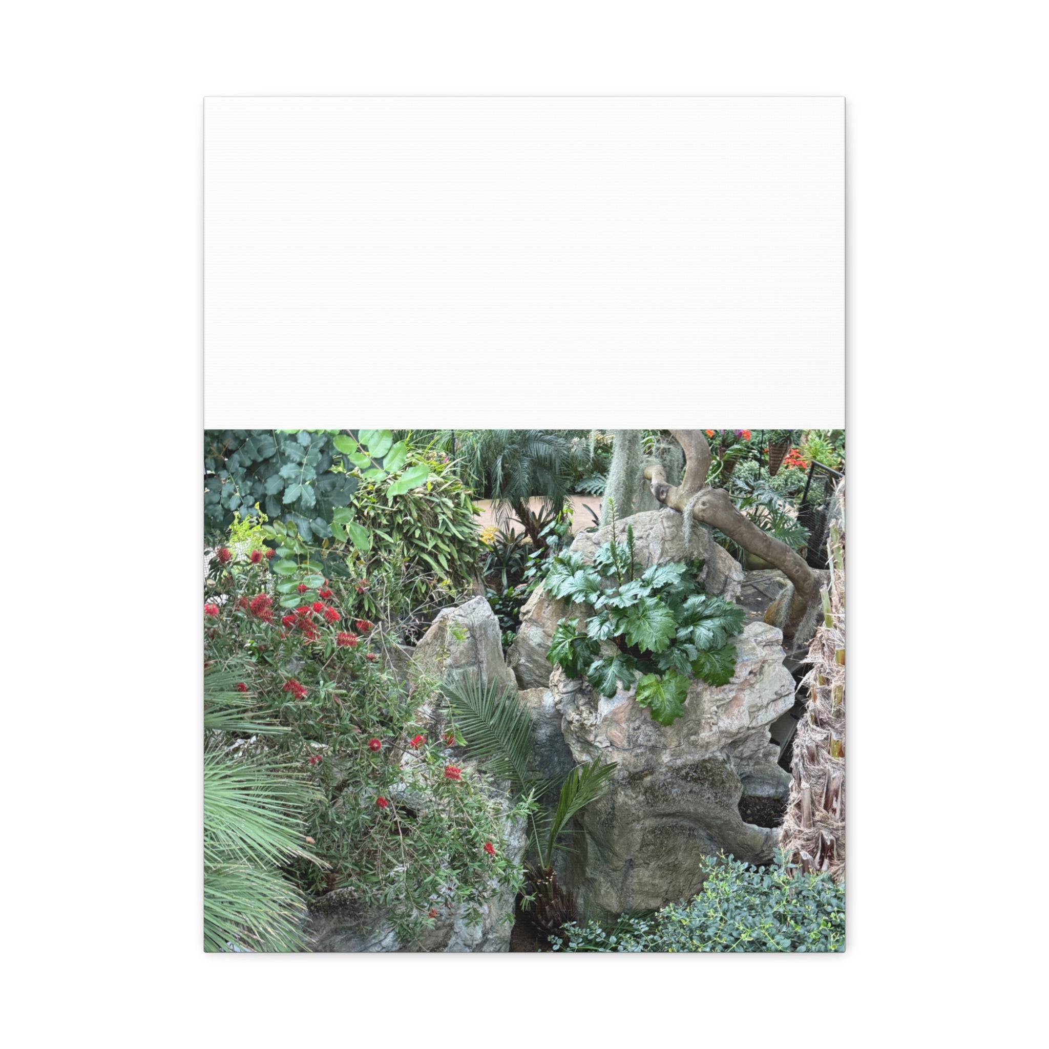 Garden Landscape Canvas Wall Art, Nature Decor, Home Decoration, Gift for Nature Lovers, Eco-Friendly Art, Botanical Wall Decor