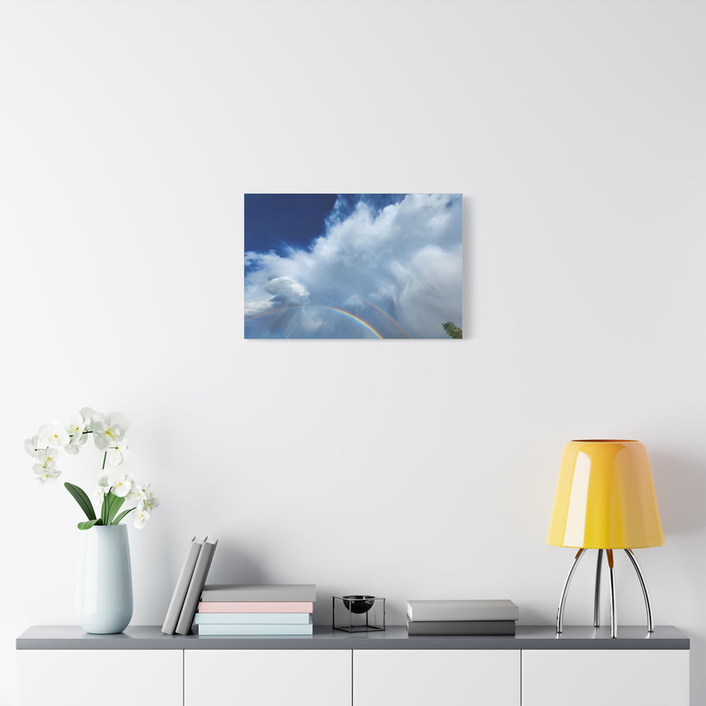 Rainbow Cloud Art Canvas Print, Stretched Wall Decor, Home/Office Art, Gift for Nature Lovers, Gallery Wall Accent