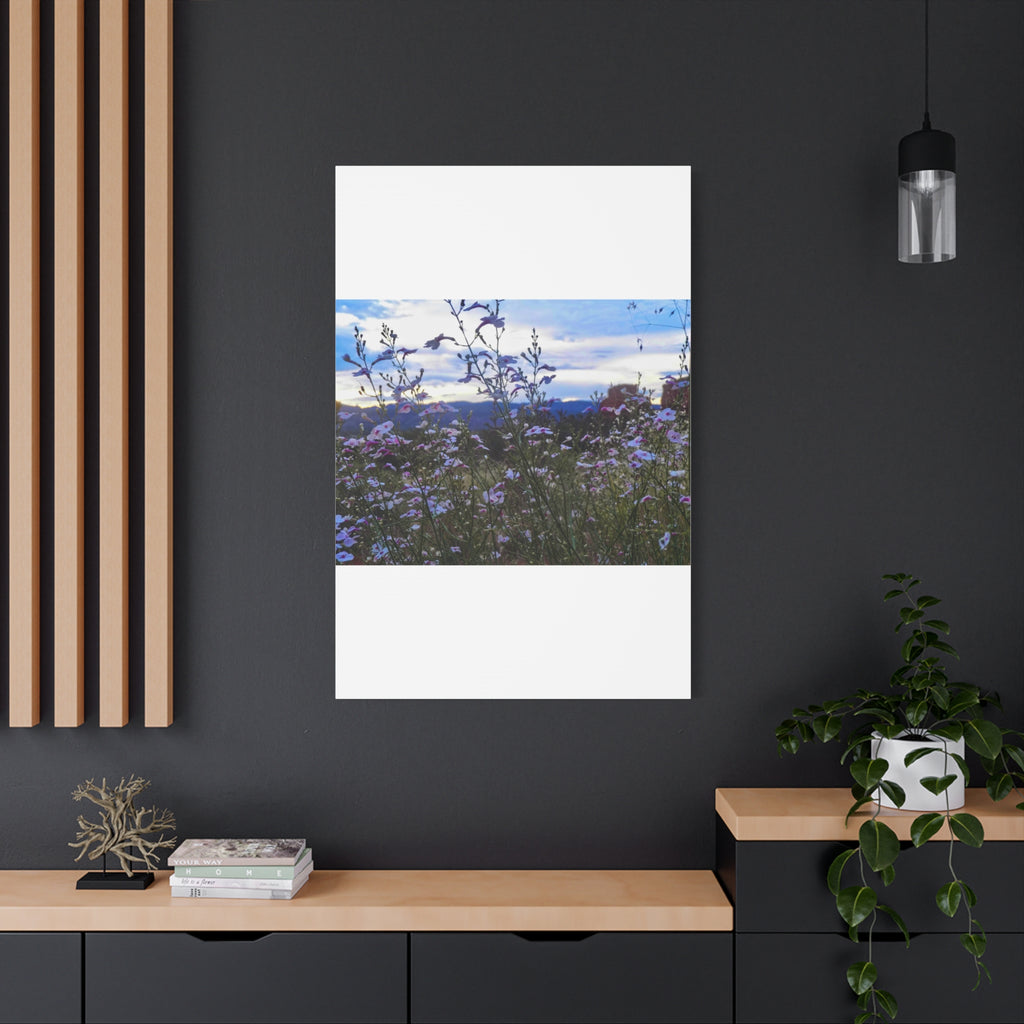 Floral Wall Art Canvas, Nature-Inspired Home Decor, Flower Print, Rustic Living Room, Gift for Gardeners, Boho Wall Art