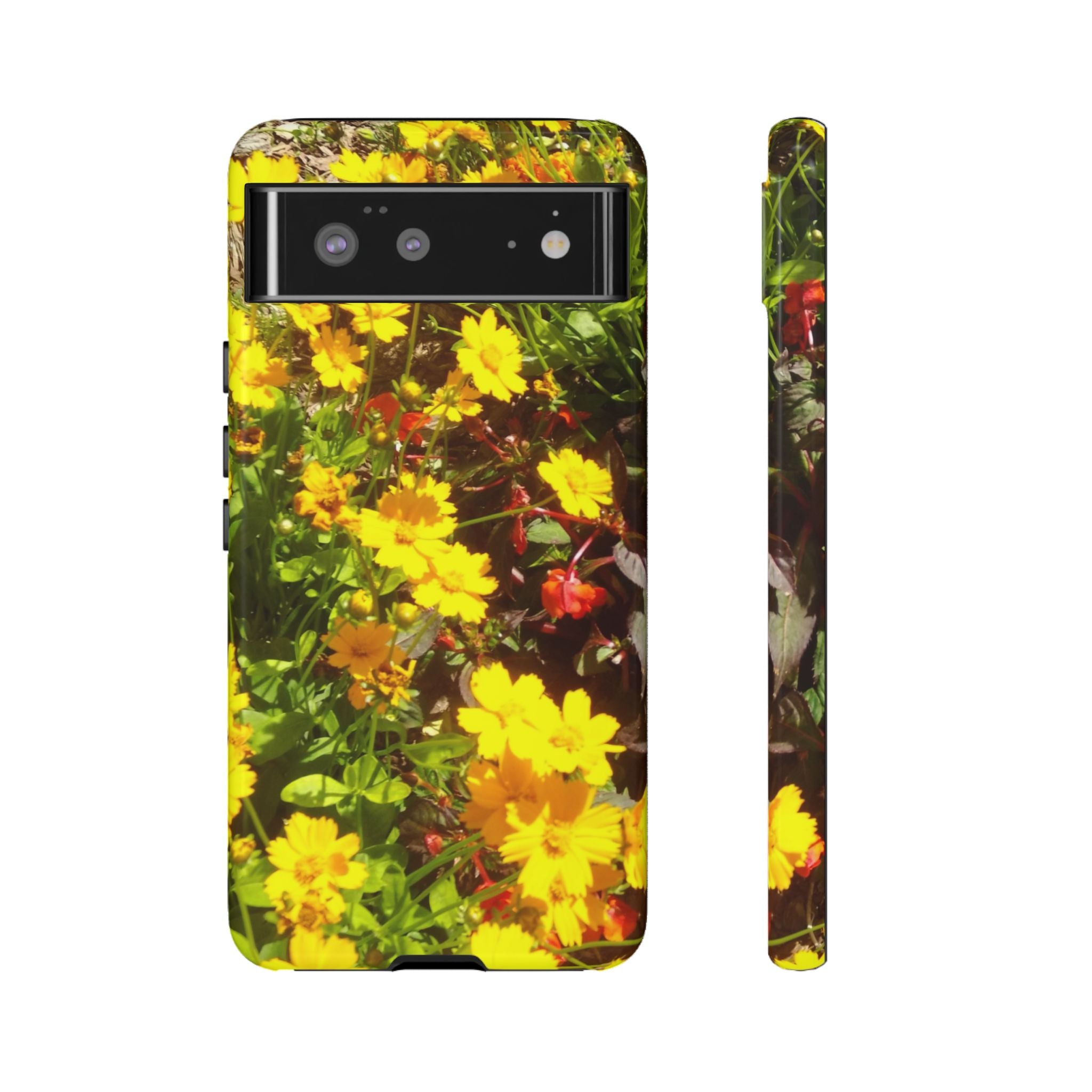 Floral Phone Case - Tough Cases with Vibrant Yellow Flowers, Protective Floral Cover, Spring Decor, Gift Idea for Nature Lovers, [...]