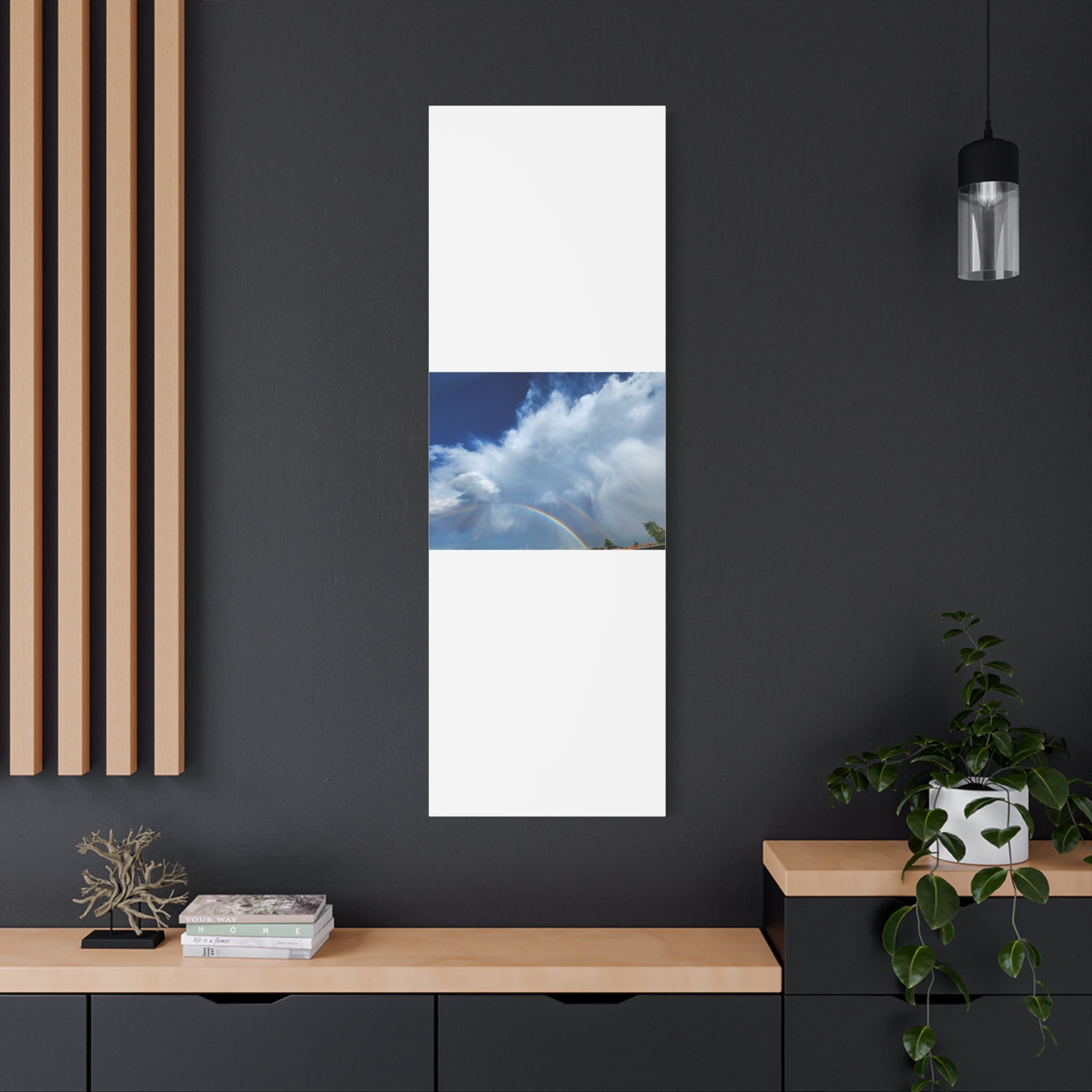 Rainbow Cloud Art Canvas Print, Stretched Wall Decor, Home/Office Art, Gift for Nature Lovers, Gallery Wall Accent