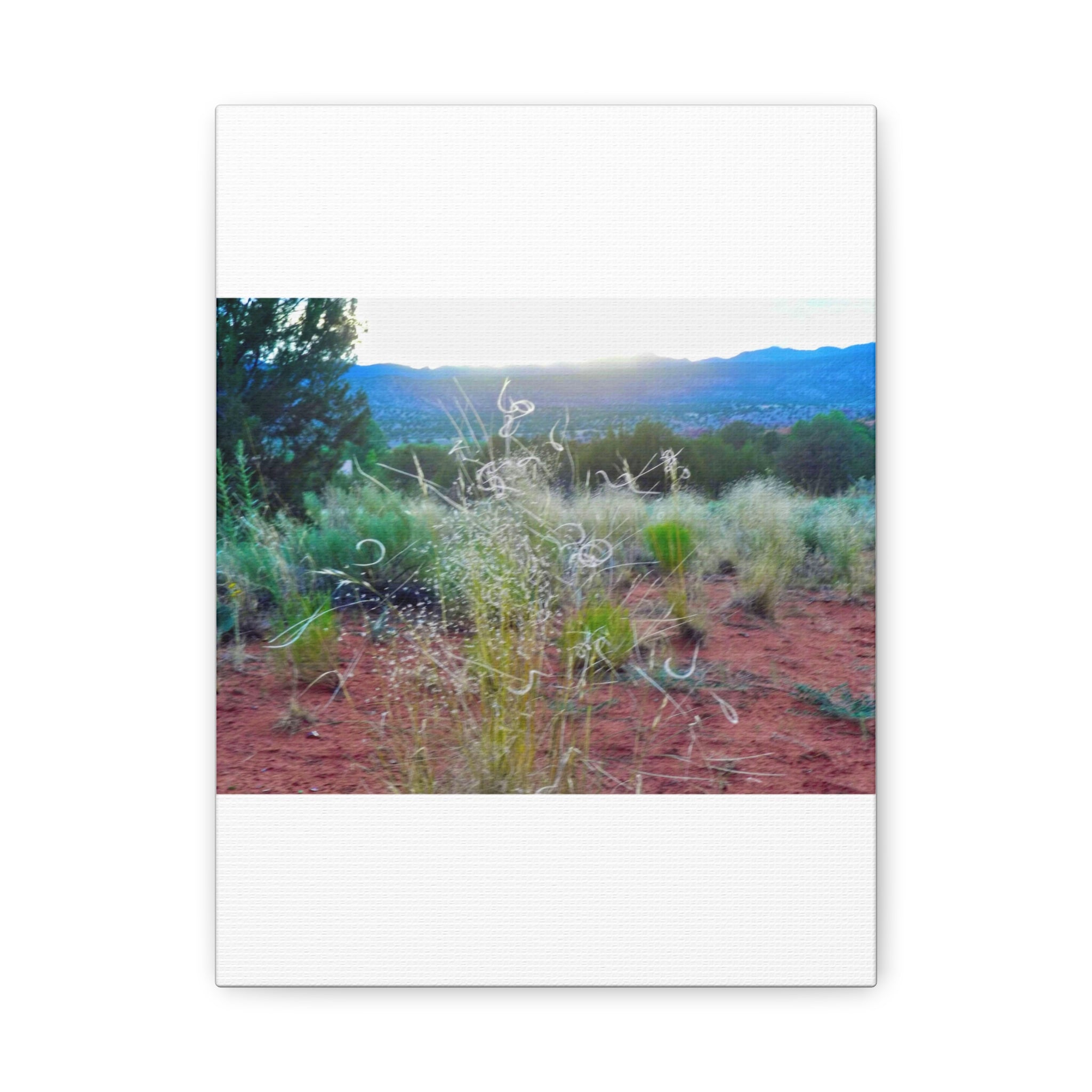 Serene Desert Landscape Canvas Print, Nature Wall Art, Home Decor, Gift for Nature Lovers, Rustic Art for Living Room, Boho Decor
