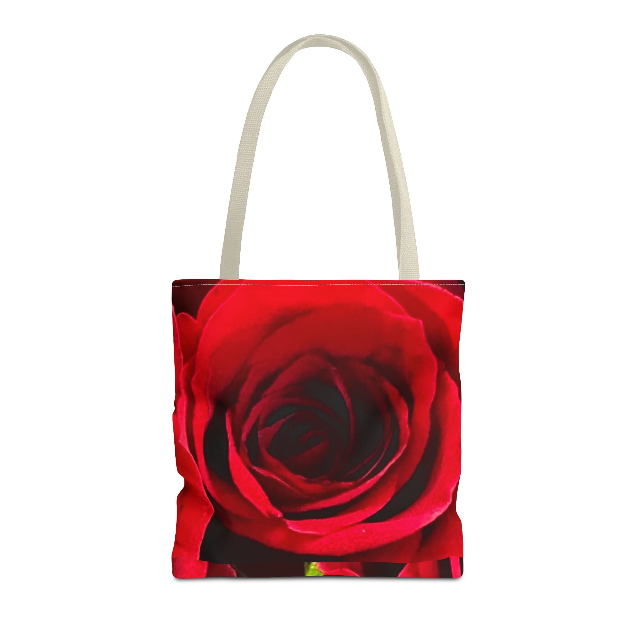 Romantic Floral Tote Bag, Stylish Grocery Bag, Perfect Gift for Mothers Day, Beach Tote, Everyday Use, AOP Red Rose Design