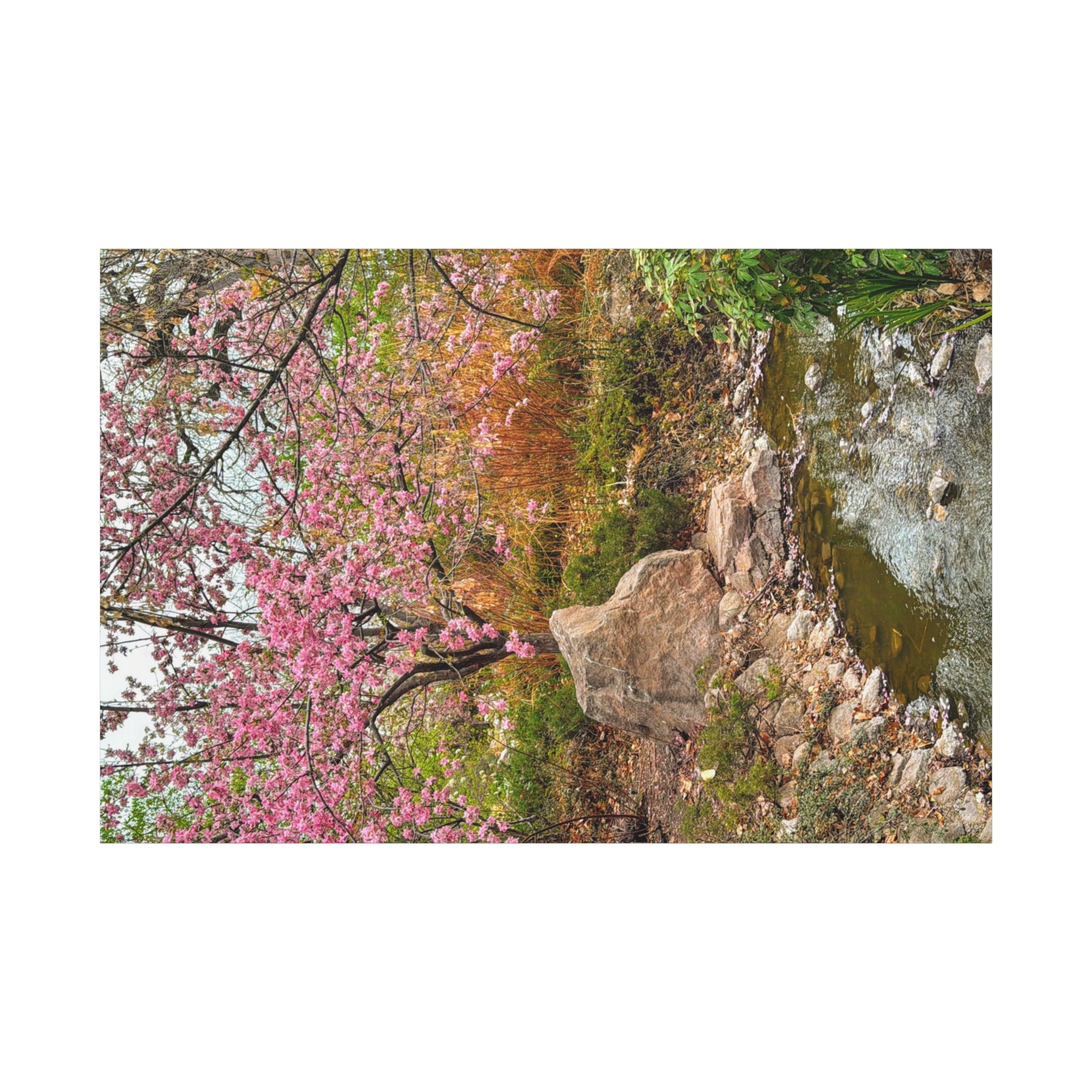 Blossoming Serenity Canvas Print, Floral Wall Art, Nature Decor, Home Aesthetic, Gift Idea for Garden Lovers, Spring Decor