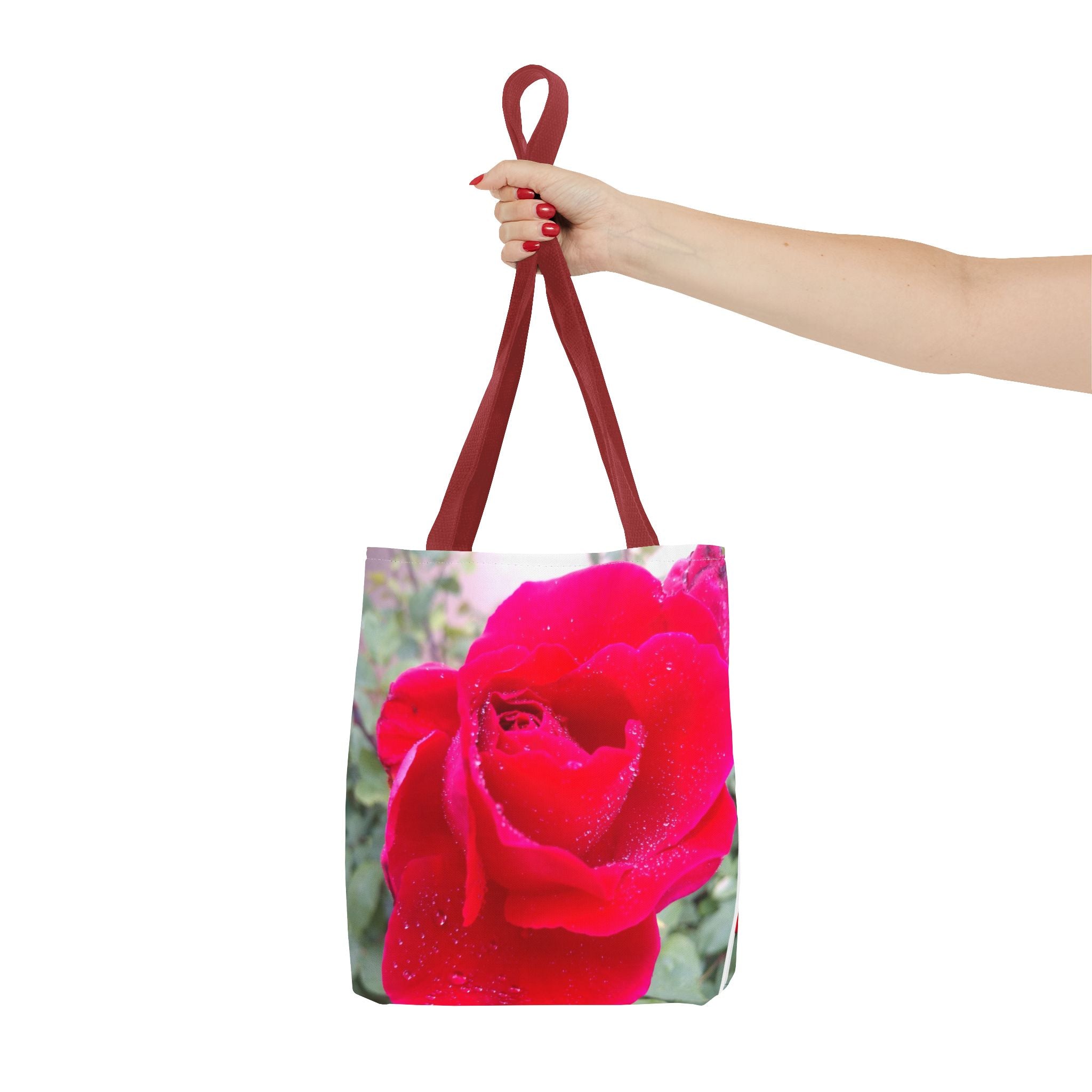 Vibrant Floral Tote Bag | Artistic Rose Design for Everyday Use, Eco-Friendly Shopping, Perfect Gift for Garden Lovers