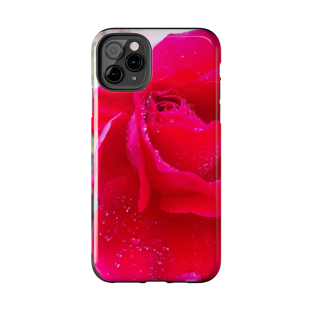 Flower Print Tough Phone Cases, Floral iPhone Case, Durable Mobile Covers, Unique Gift for Her, Birthday Present, Rose Design