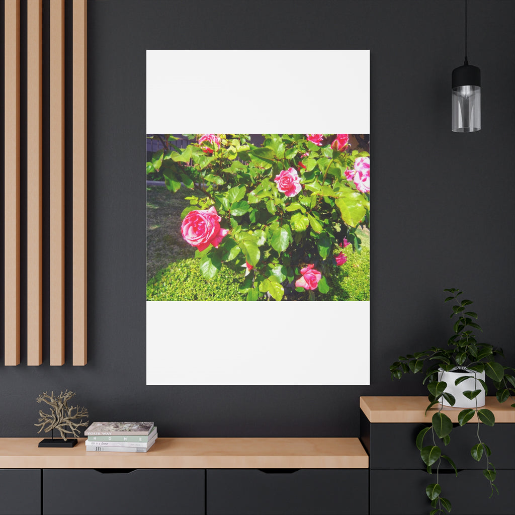 Floral Canvas Wall Art, Pink Rose Decor, Home Gallery Piece, Flower Photography, Garden Wall Decor, Floral Print