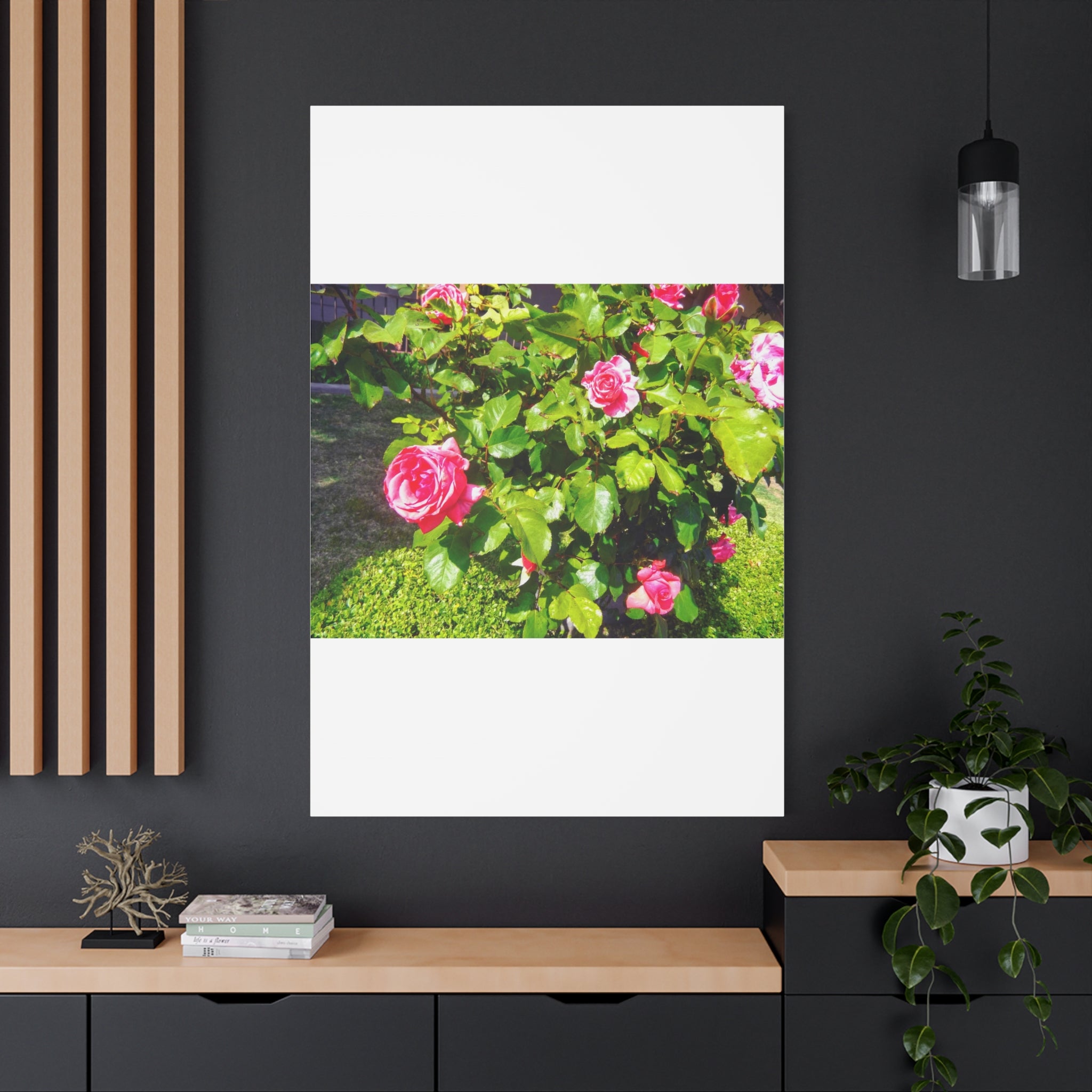 Floral Canvas Wall Art, Pink Rose Decor, Home Gallery Piece, Flower Photography, Garden Wall Decor, Floral Print
