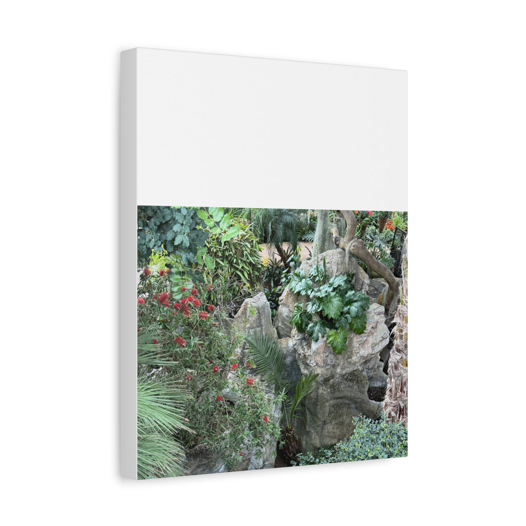 Garden Landscape Canvas Wall Art, Nature Decor, Home Decoration, Gift for Nature Lovers, Eco-Friendly Art, Botanical Wall Decor