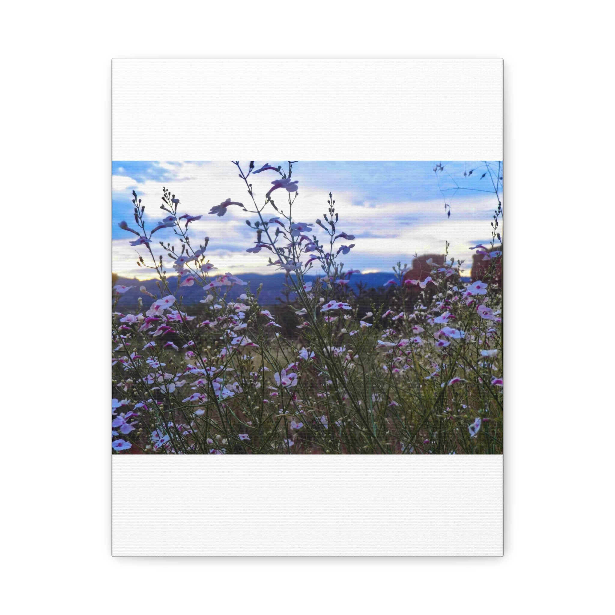 Floral Wall Art Canvas, Nature-Inspired Home Decor, Flower Print, Rustic Living Room, Gift for Gardeners, Boho Wall Art