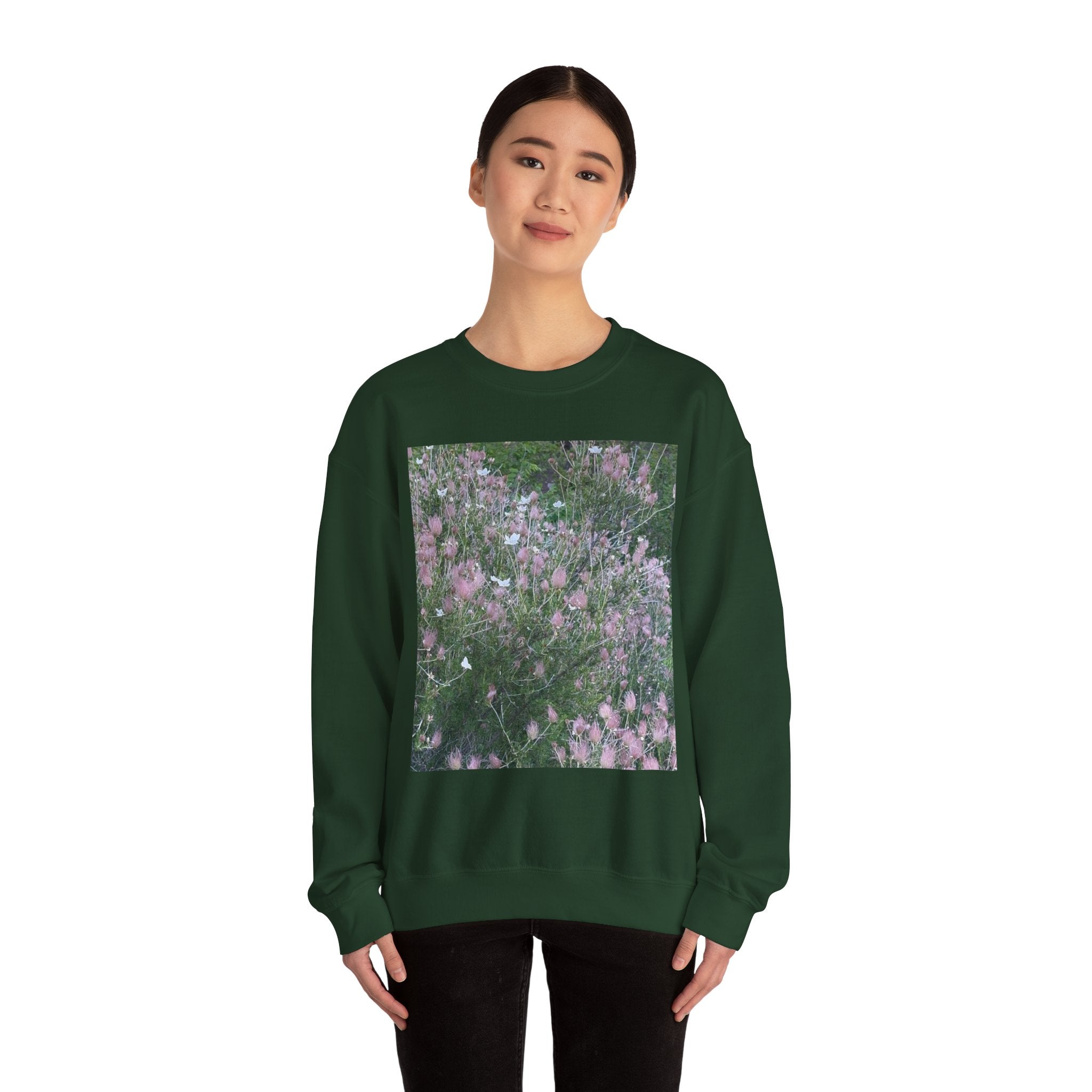 Floral Graphic Crewneck Sweatshirt | Cozy Unisex Apparel, Casual Wear, Plant Lover Gift, Spring Fashion, Everyday Comfort