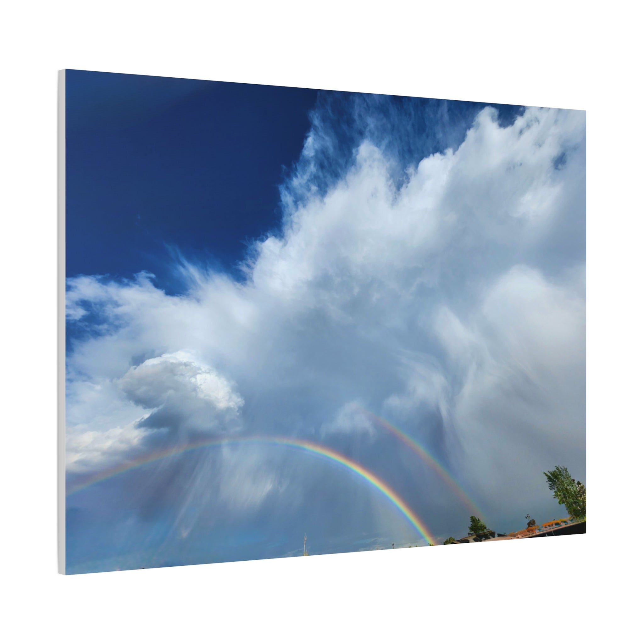 Rainbow Cloud Art Canvas Print, Stretched Wall Decor, Home/Office Art, Gift for Nature Lovers, Gallery Wall Accent