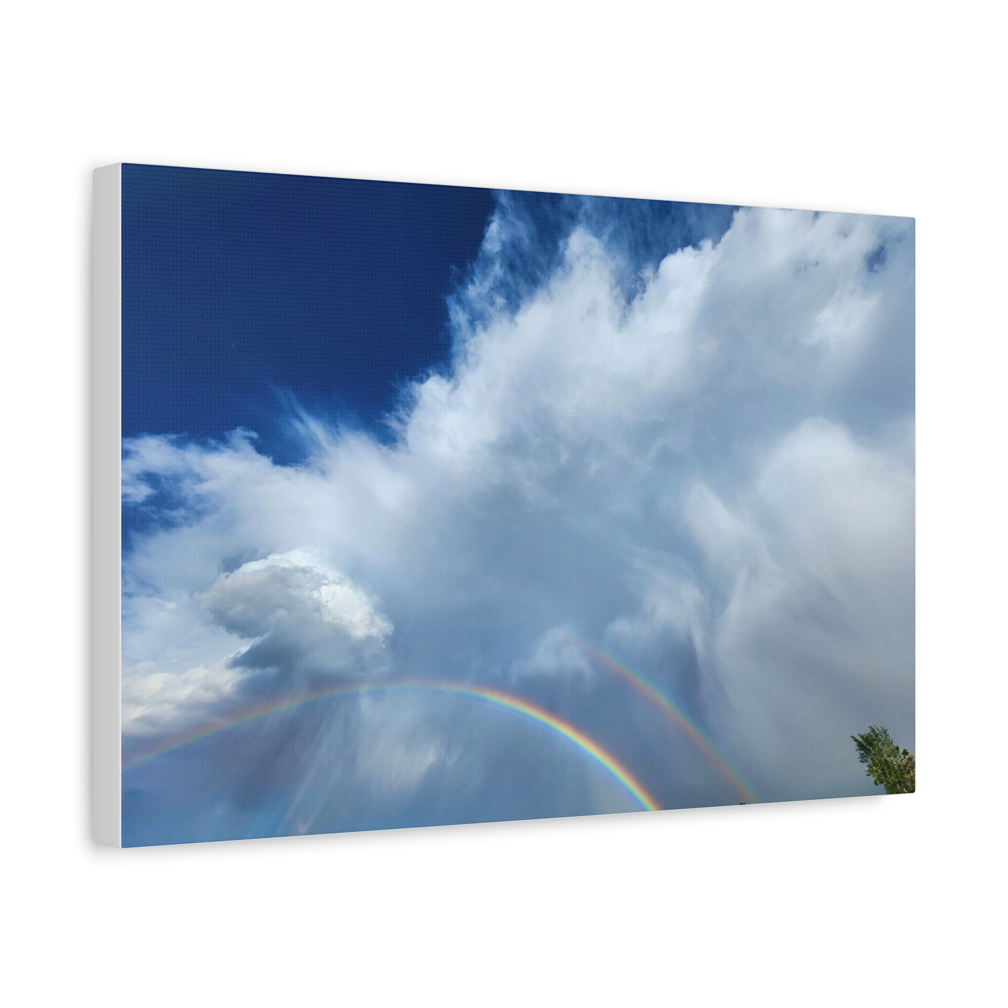 Rainbow Cloud Art Canvas Print, Stretched Wall Decor, Home/Office Art, Gift for Nature Lovers, Gallery Wall Accent