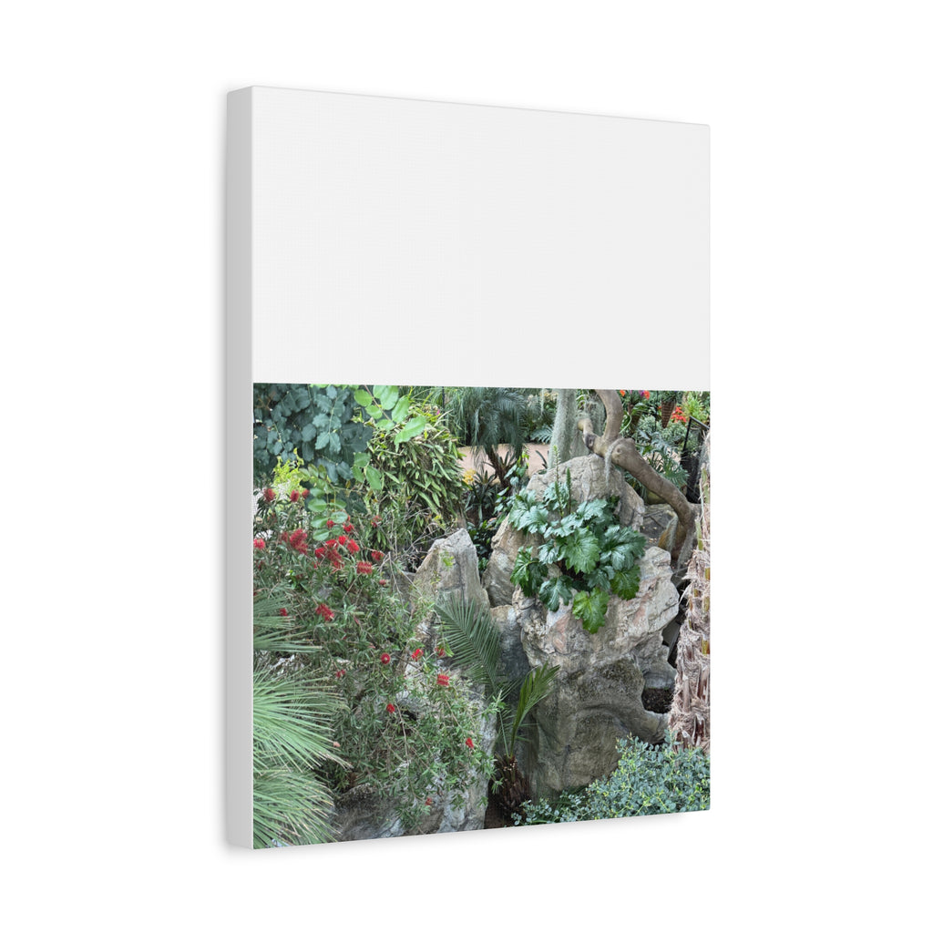 Garden Landscape Canvas Wall Art, Nature Decor, Home Decoration, Gift for Nature Lovers, Eco-Friendly Art, Botanical Wall Decor