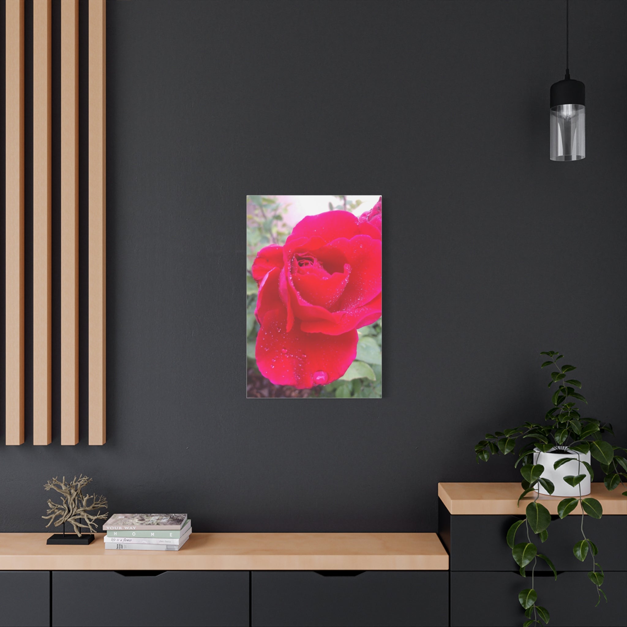 Stunning Floral Canvas Print, Home Decor, Wall Art, Gift for Flower Lovers, Red Rose Art, Mother's Day Gift