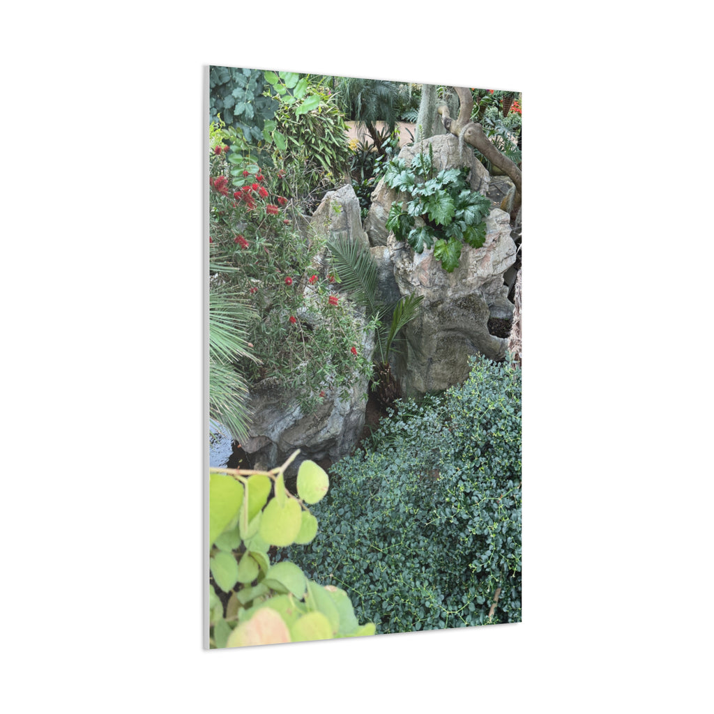 Canvas Wall Art, Tropical Garden Print, Home Decor, Botanical Artwork, Nature Lover Gift, Modern Interior Design