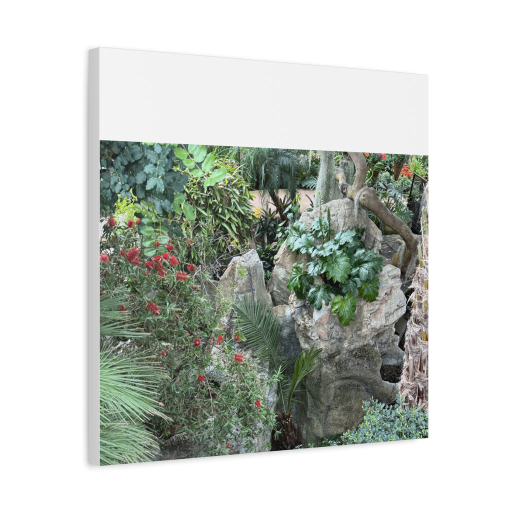 Garden Landscape Canvas Wall Art, Nature Decor, Home Decoration, Gift for Nature Lovers, Eco-Friendly Art, Botanical Wall Decor