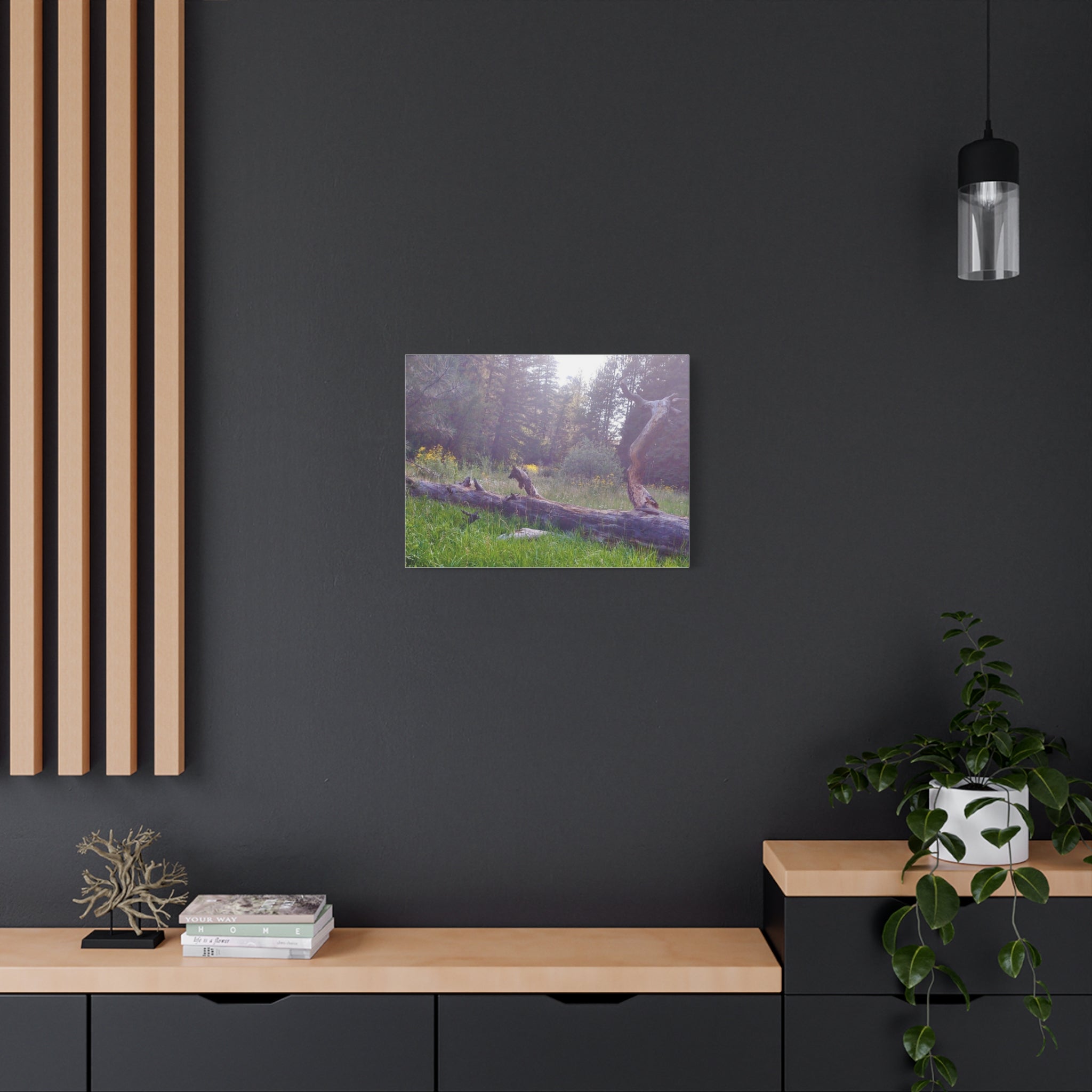 Matte Canvas Wall Art - Serene Nature Scene, Perfect for Home Decor, Gift for Nature Lovers, Office Wall Decoration, Rustic Art Print