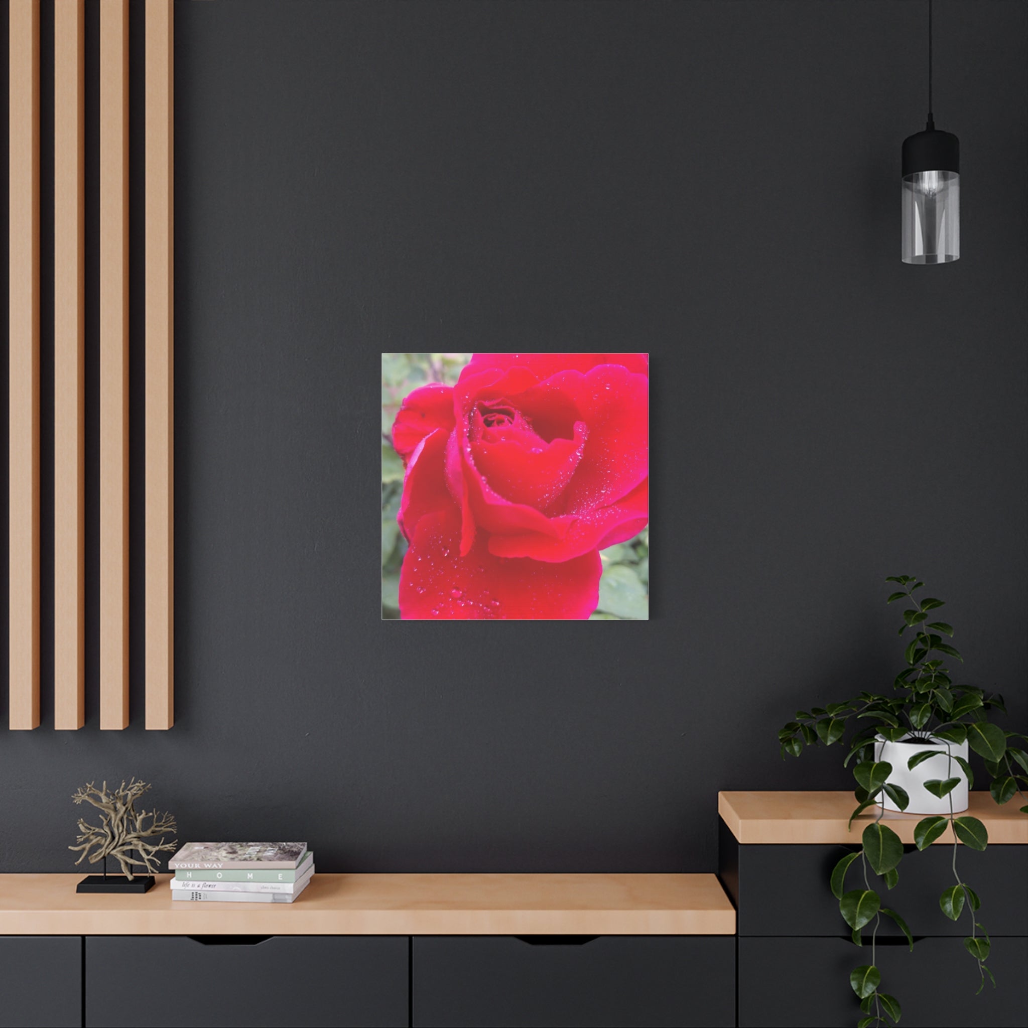 Stunning Floral Canvas Print, Home Decor, Wall Art, Gift for Flower Lovers, Red Rose Art, Mother's Day Gift
