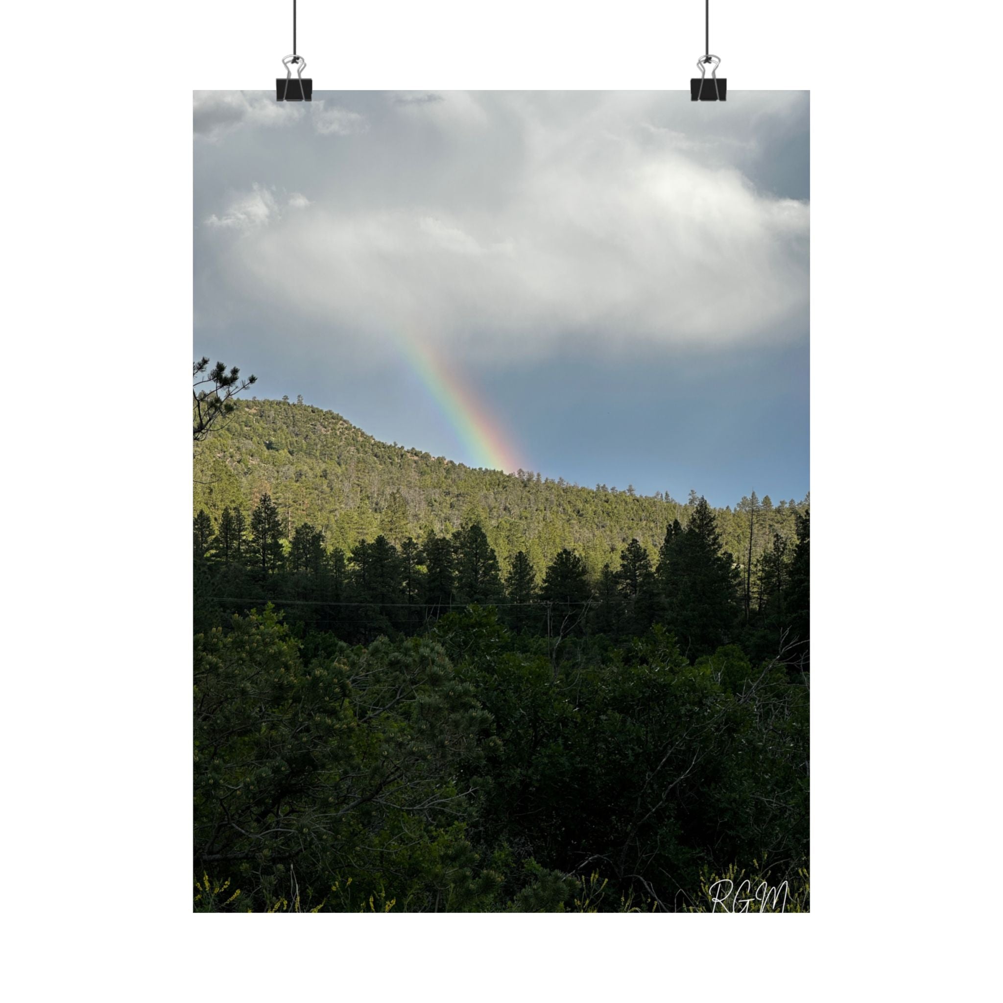 Rainbow Landscape Matte Vertical Posters, Nature Wall Art, Home Decor, Gift for Nature Lovers, Inspirational Prints